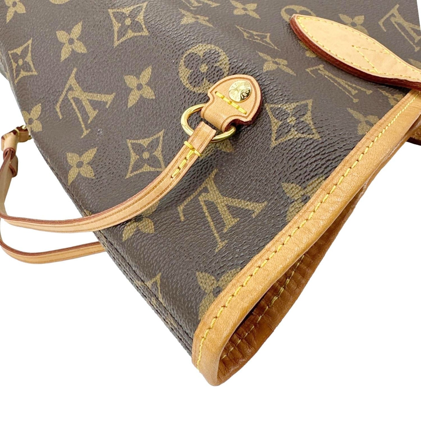 LOUIS VUITTON Neverfull MM Monogram Canvas Tote Bag Brown