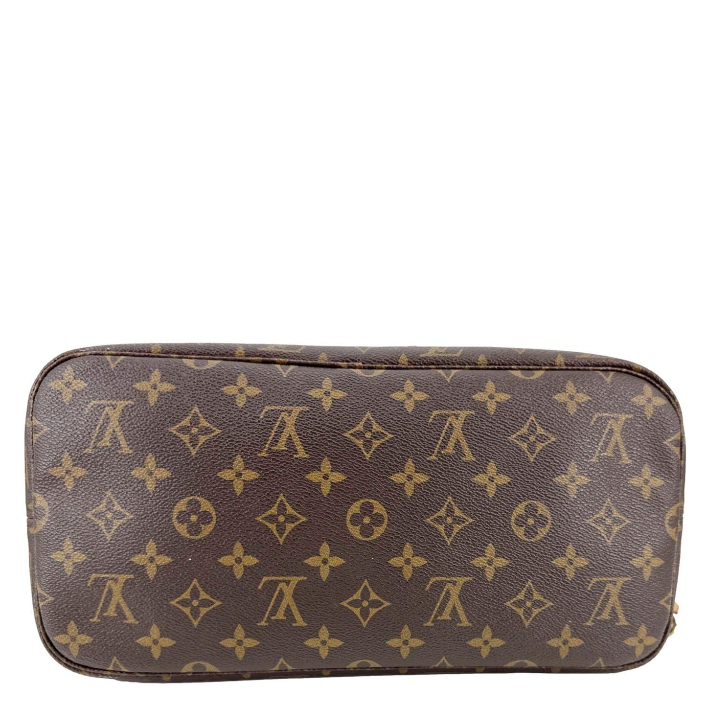 LOUIS VUITTON Neverfull MM Monogram Canvas Tote Bag Brown