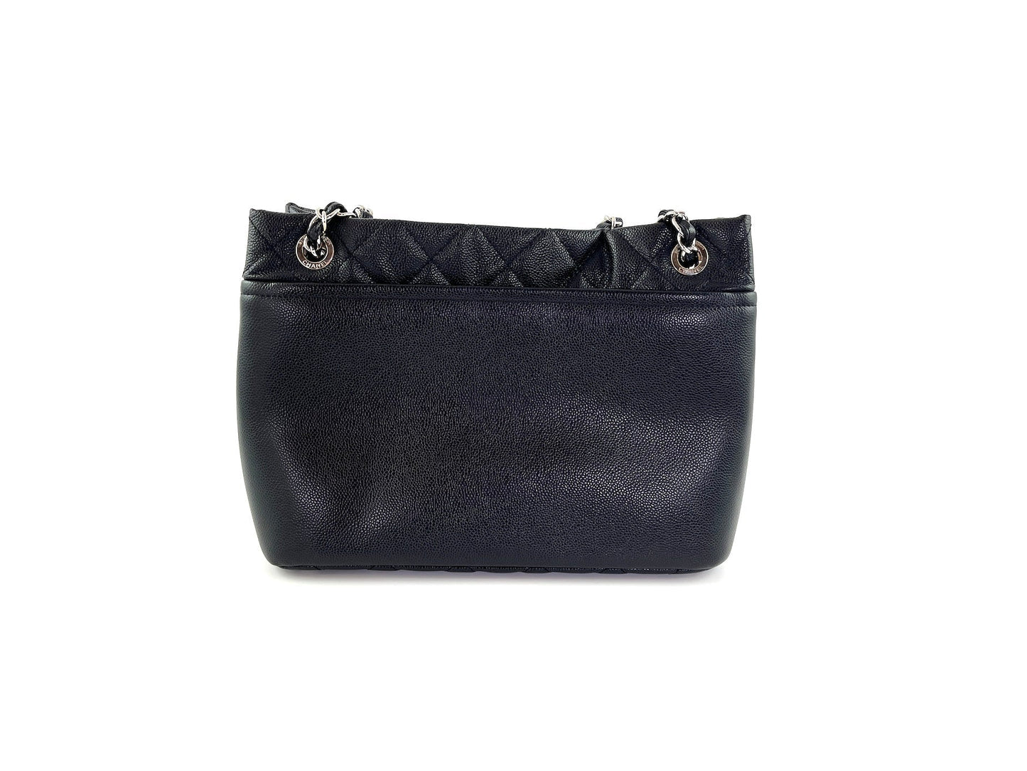 Chanel Black Caviar Timeless Soft CC Tote Bag - Rovelle Bags