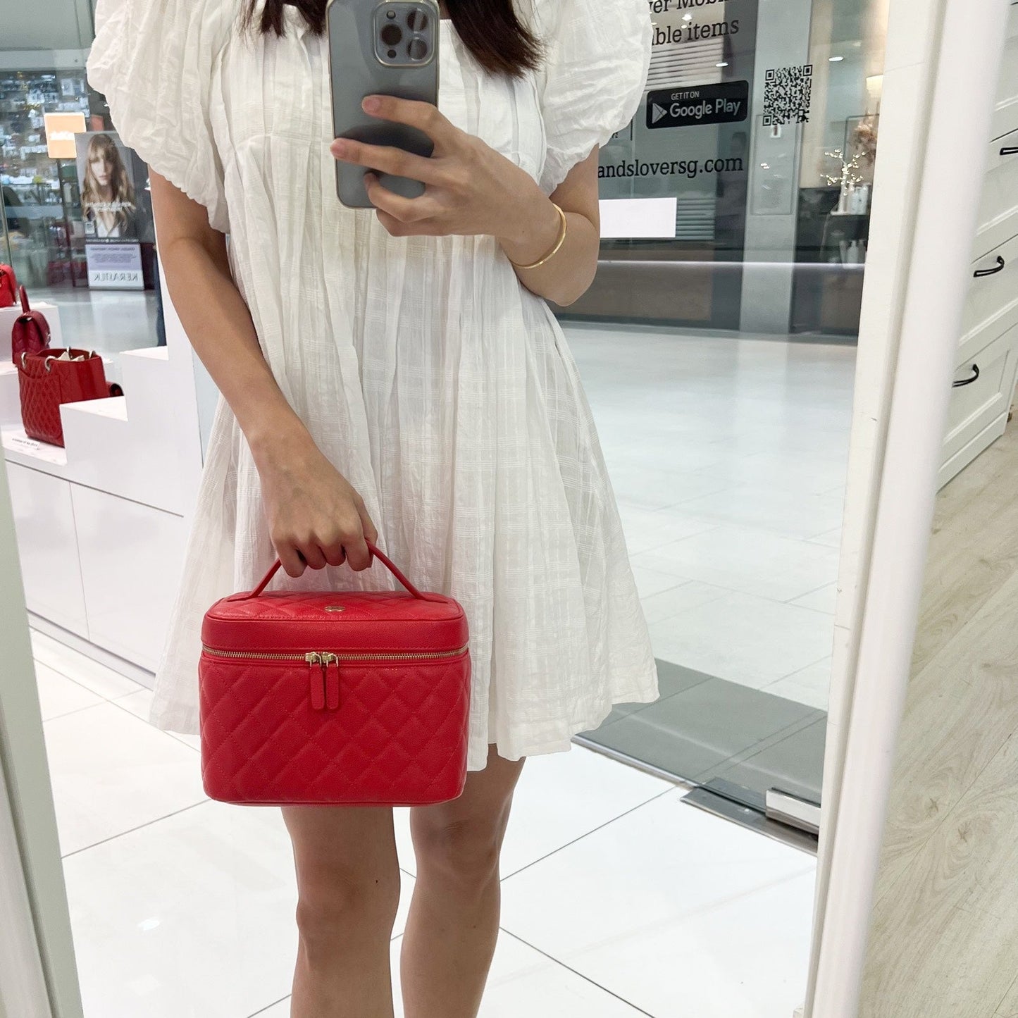 Chanel Top Handle Vanity Case in Handbag - Rovelle Bags