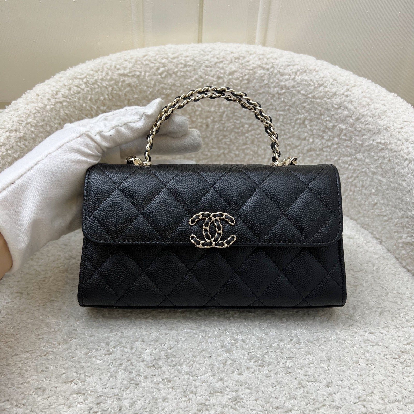 Chanel 25S Top Handle Kelly Clutch Clutch Bag - Rovelle Bags