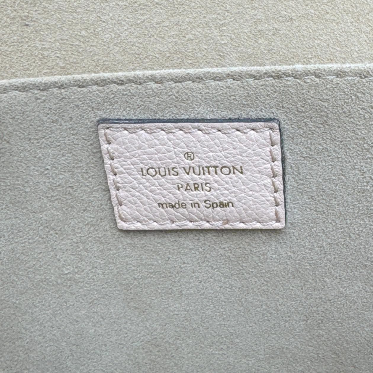 LOUIS VUITTON Beaumarchais Damier Ebene Shoulder Bag Brown