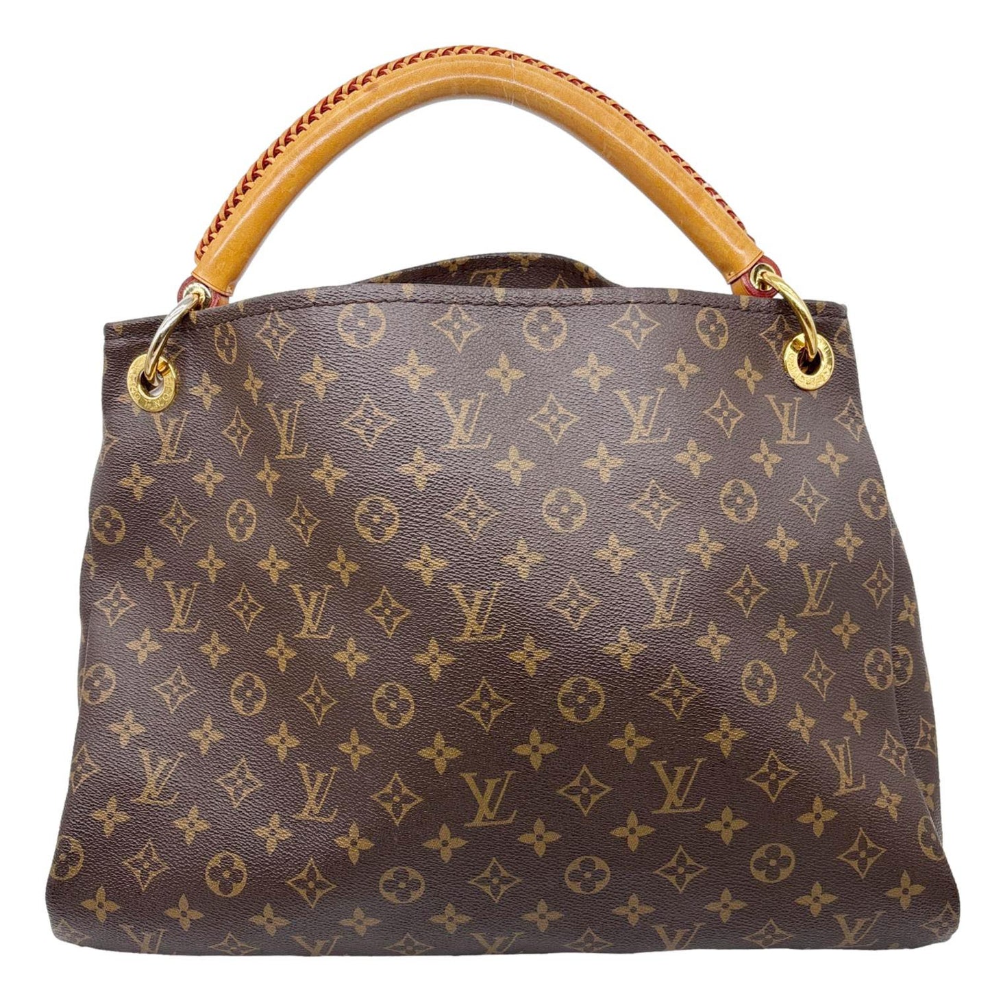 LOUIS VUITTON Artsy MM Monogram Canvas Hobo Shoulder Bag Brown