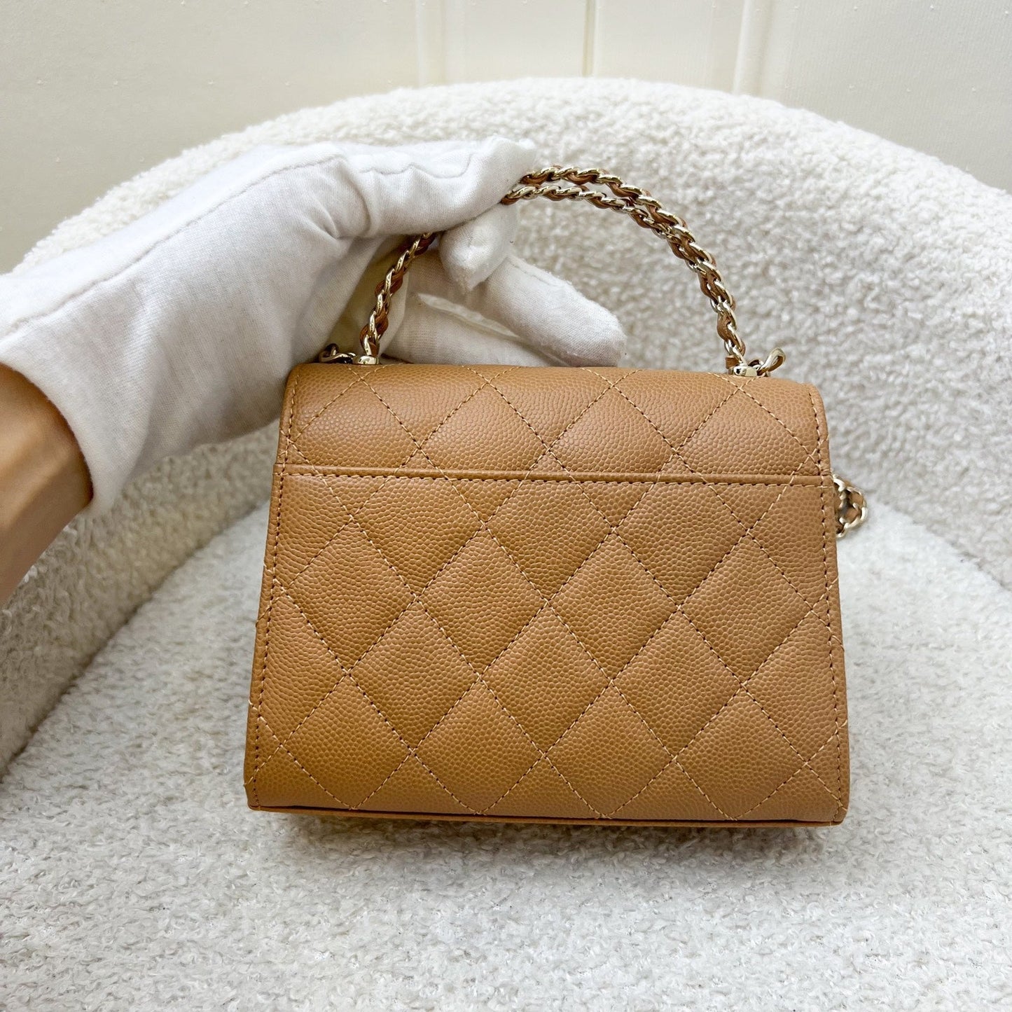 Chanel 23P Top Handle Kelly Clutch Clutch Bag - Rovelle Bags