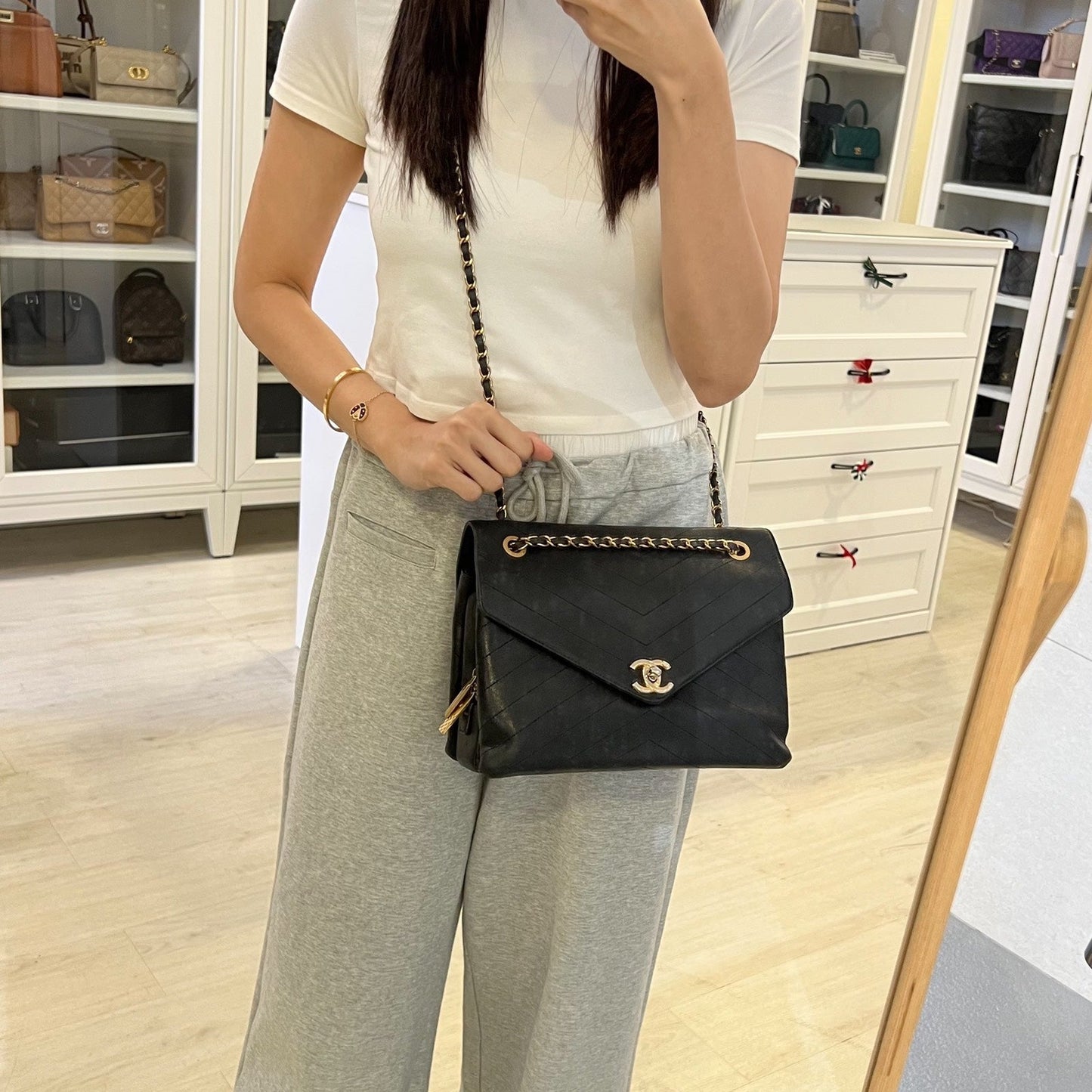 Chanel Medium Envelope Flap Flap Bag - Rovelle Bags