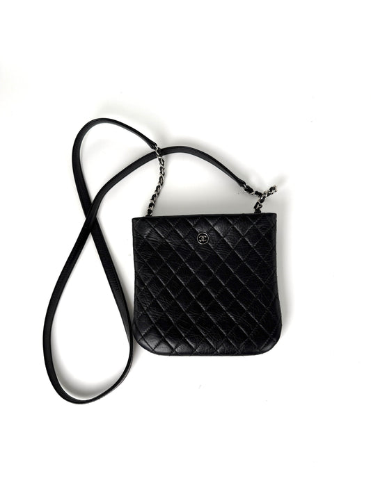Chanel Aged Calfskin CC Quilted Uniform Crossbody Bag - Rovelle Bags