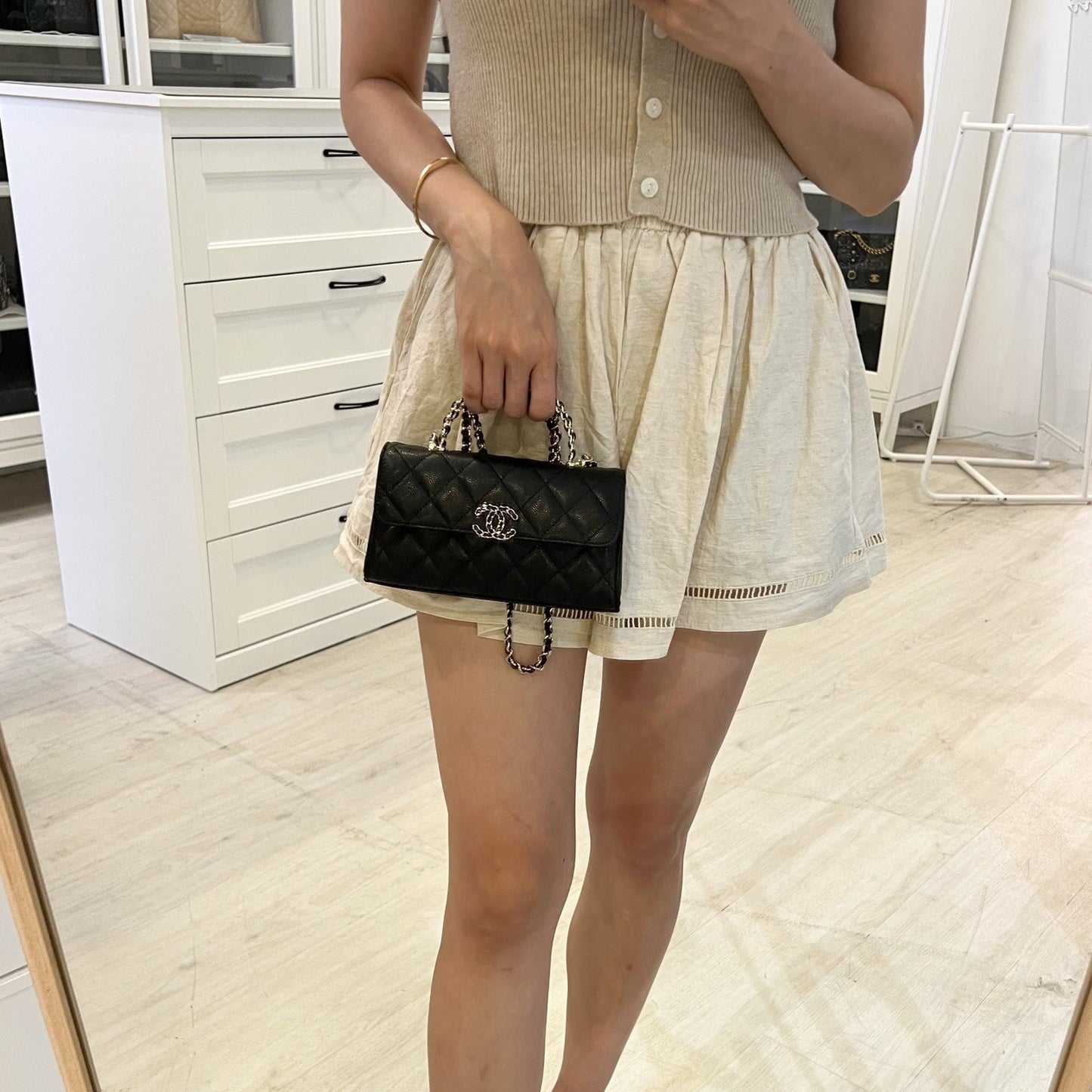 Chanel 25S Top Handle Kelly Clutch Clutch Bag - Rovelle Bags