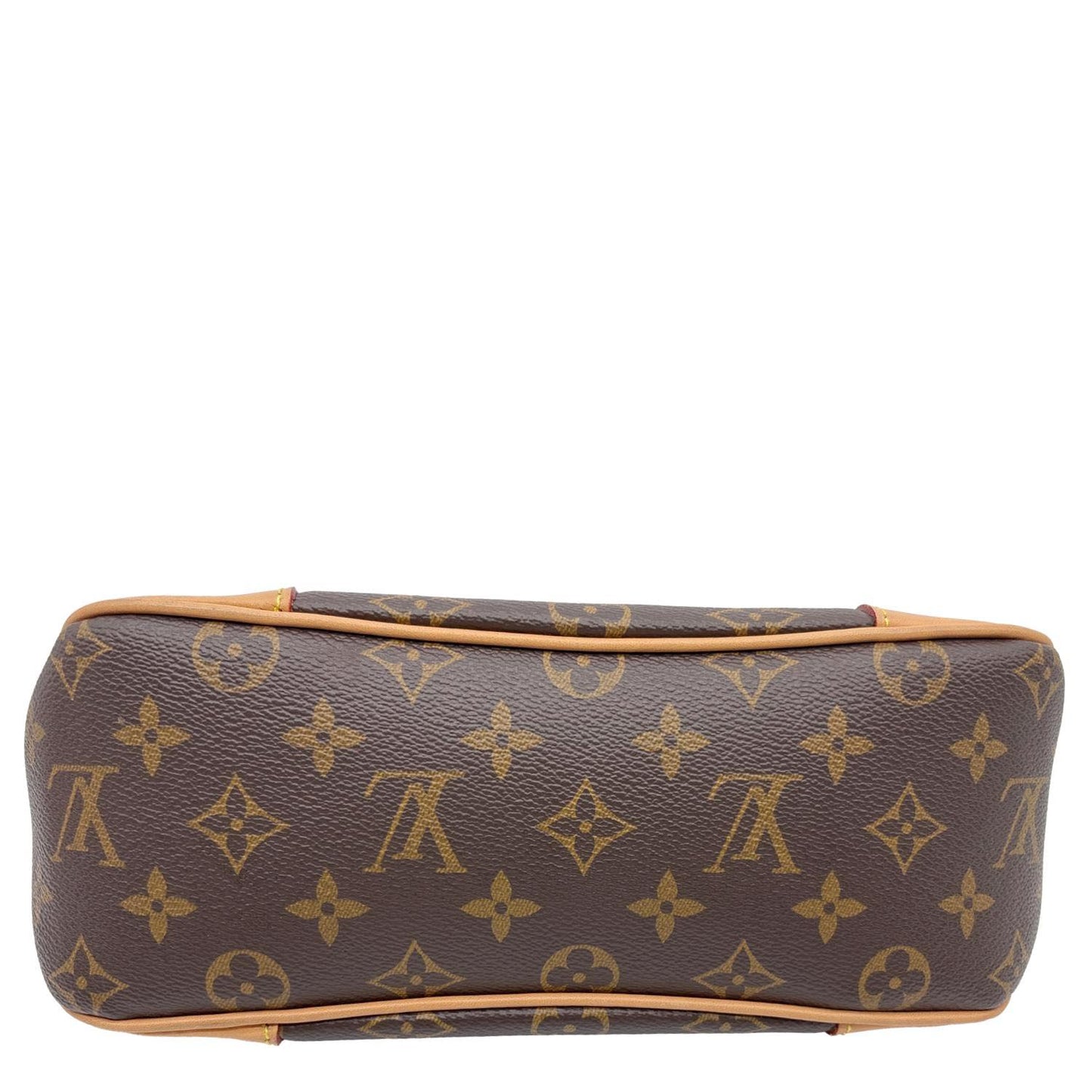 LOUIS VUITTON Boulogne PM Monogram Canvas Shoulder Bag Brown