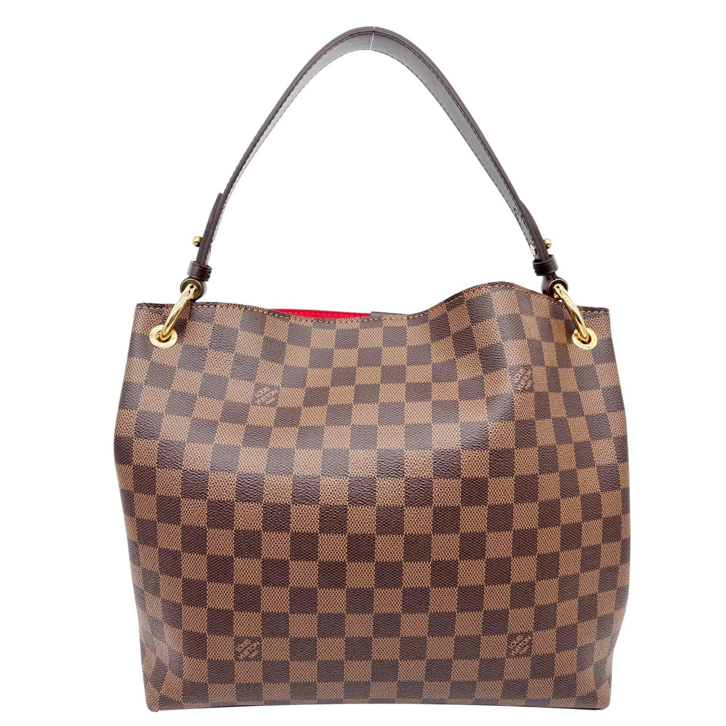 LOUIS VUITTON Graceful PM Damier Ebene Shoulder Bag Brown