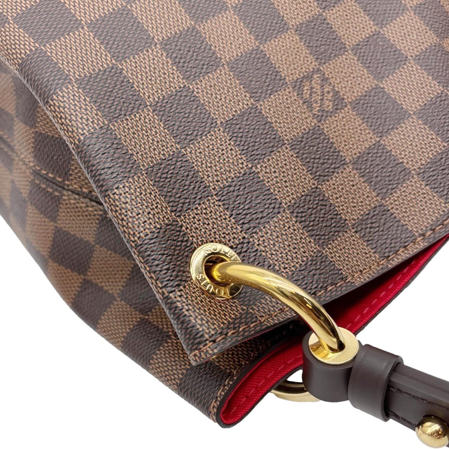 LOUIS VUITTON Graceful PM Damier Ebene Shoulder Bag Brown