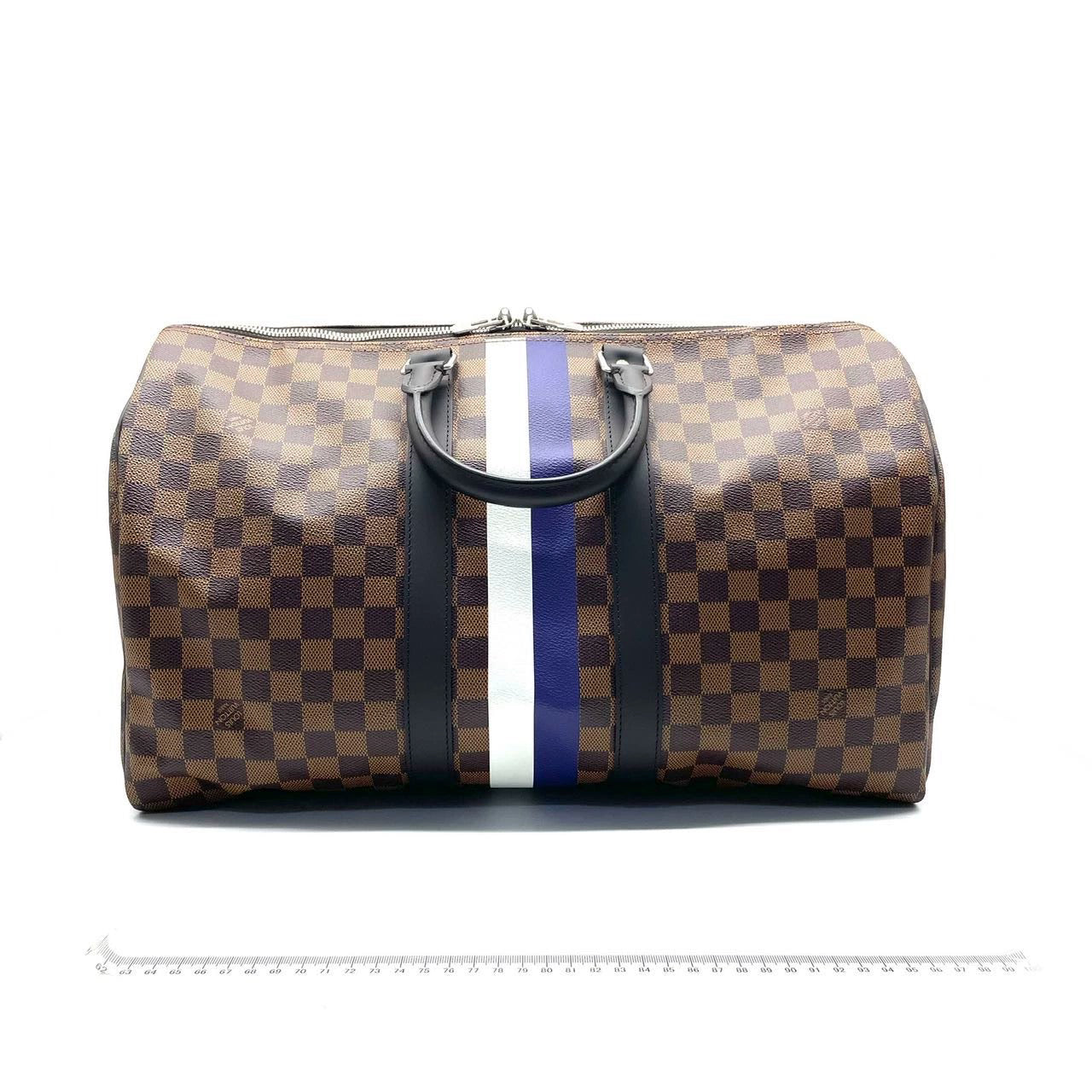 Louis Vuitton Savannah Keepall 45 Bandouliere Giraffe on Brown Damier Canvas