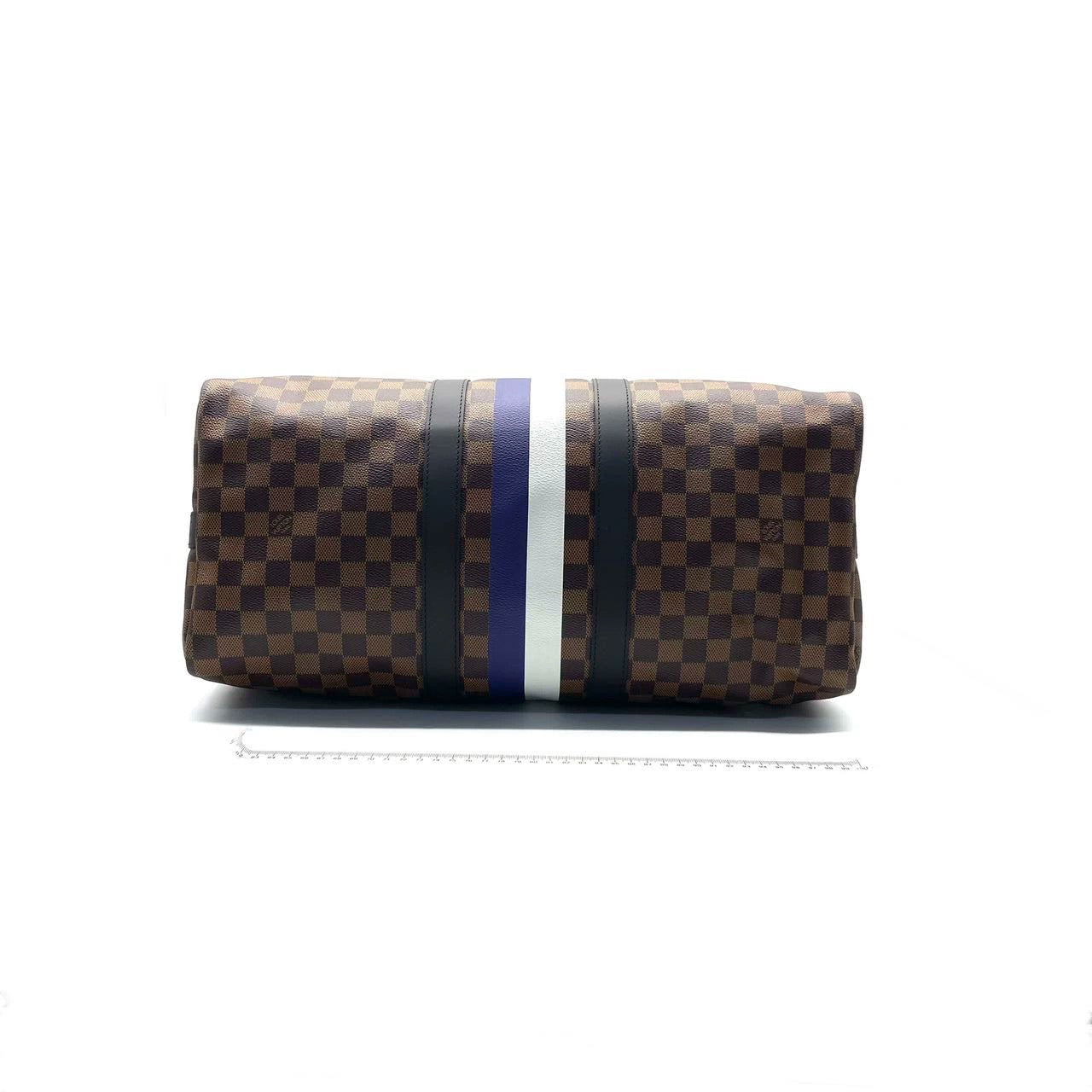 Louis Vuitton Savannah Keepall 45 Bandouliere Giraffe on Brown Damier Canvas