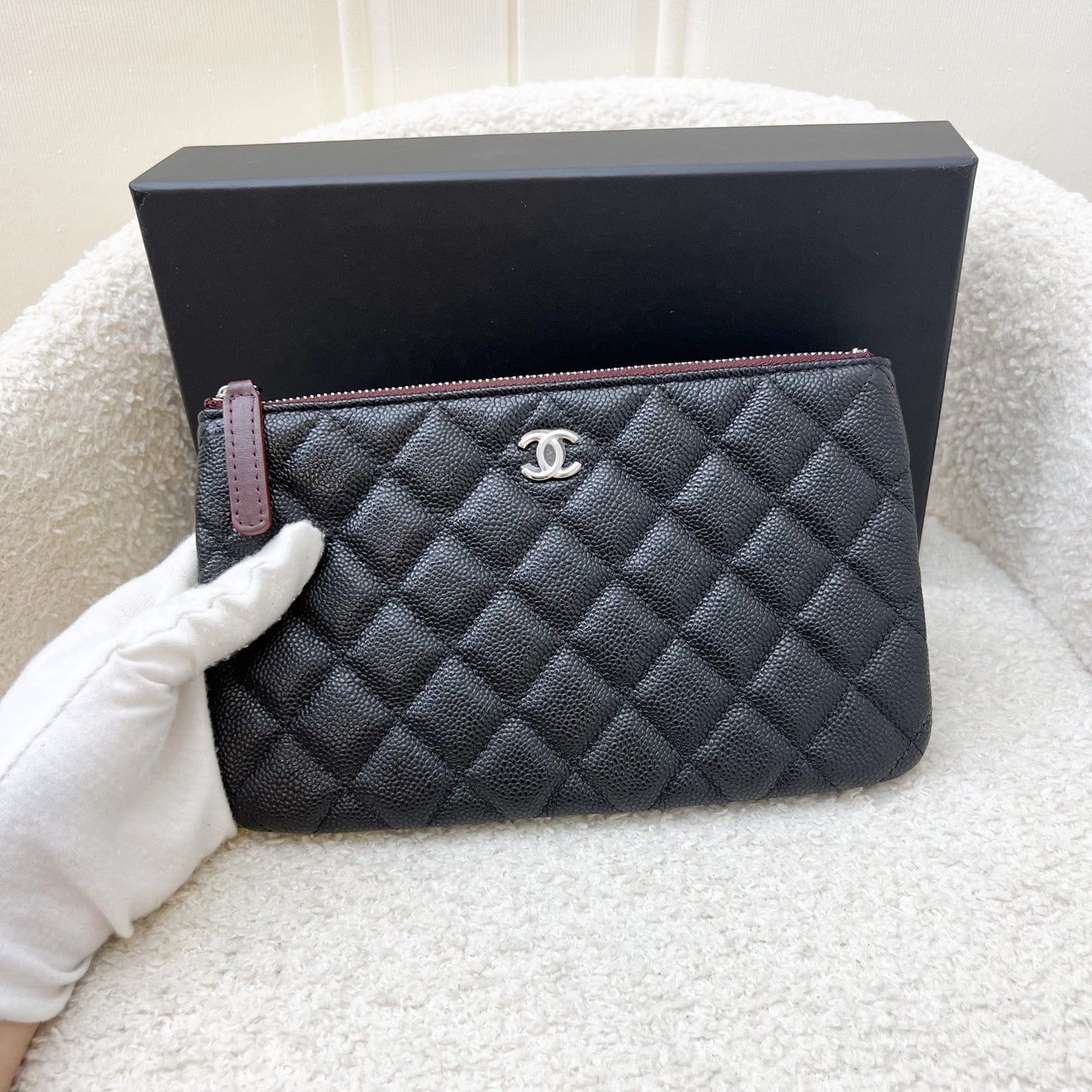 Chanel Classic Small O-Case / Pouch Clutch Bag - Rovelle Bags