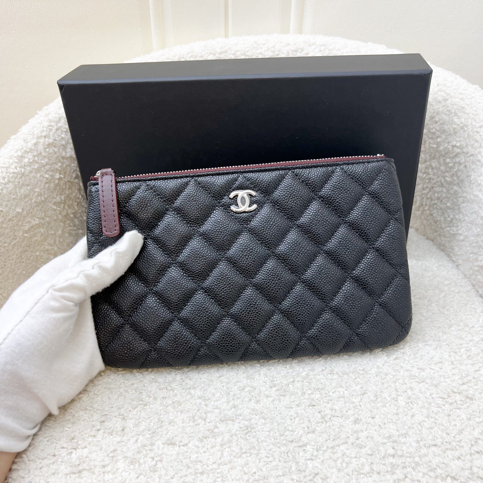 Chanel Classic Small O-Case / Pouch Clutch Bag - Rovelle Bags