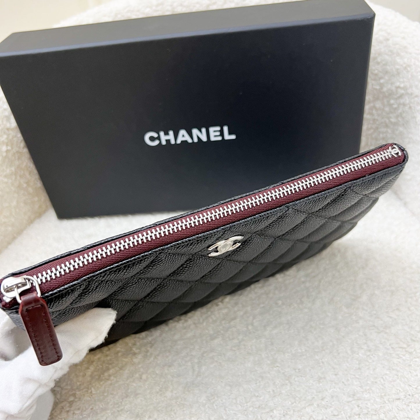 Chanel Classic Small O-Case / Pouch Clutch Bag - Rovelle Bags