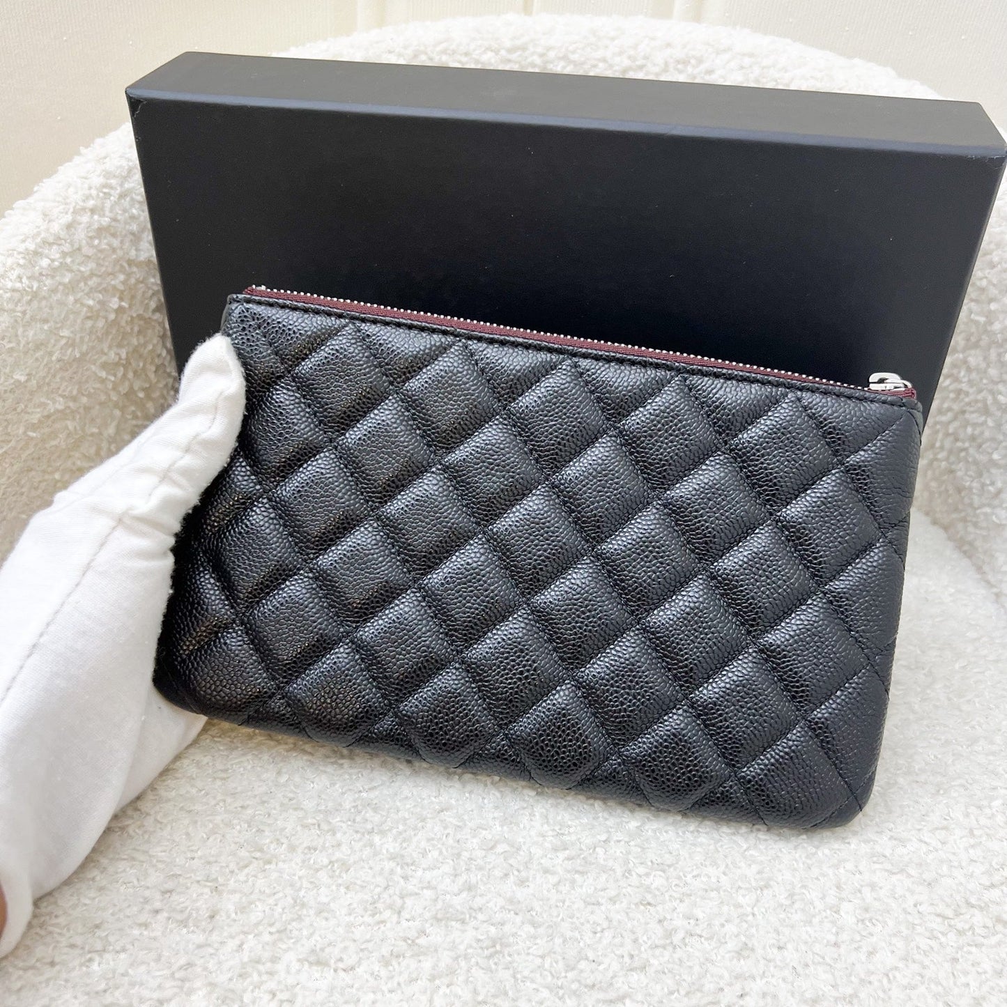 Chanel Classic Small O-Case / Pouch Clutch Bag - Rovelle Bags