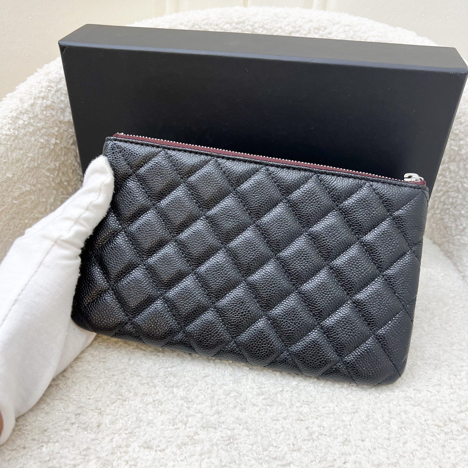 Chanel Classic Small O-Case / Pouch Clutch Bag - Rovelle Bags