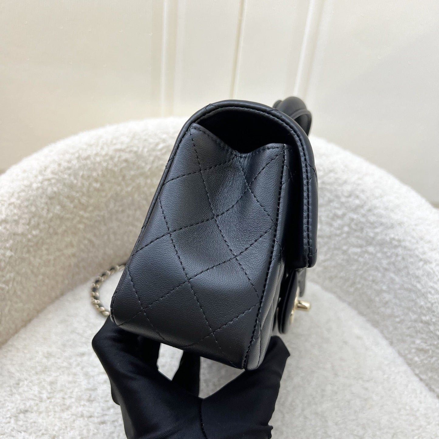 Chanel Classic Top Handle Mini Rectangle Flap Bag - Rovelle Bags