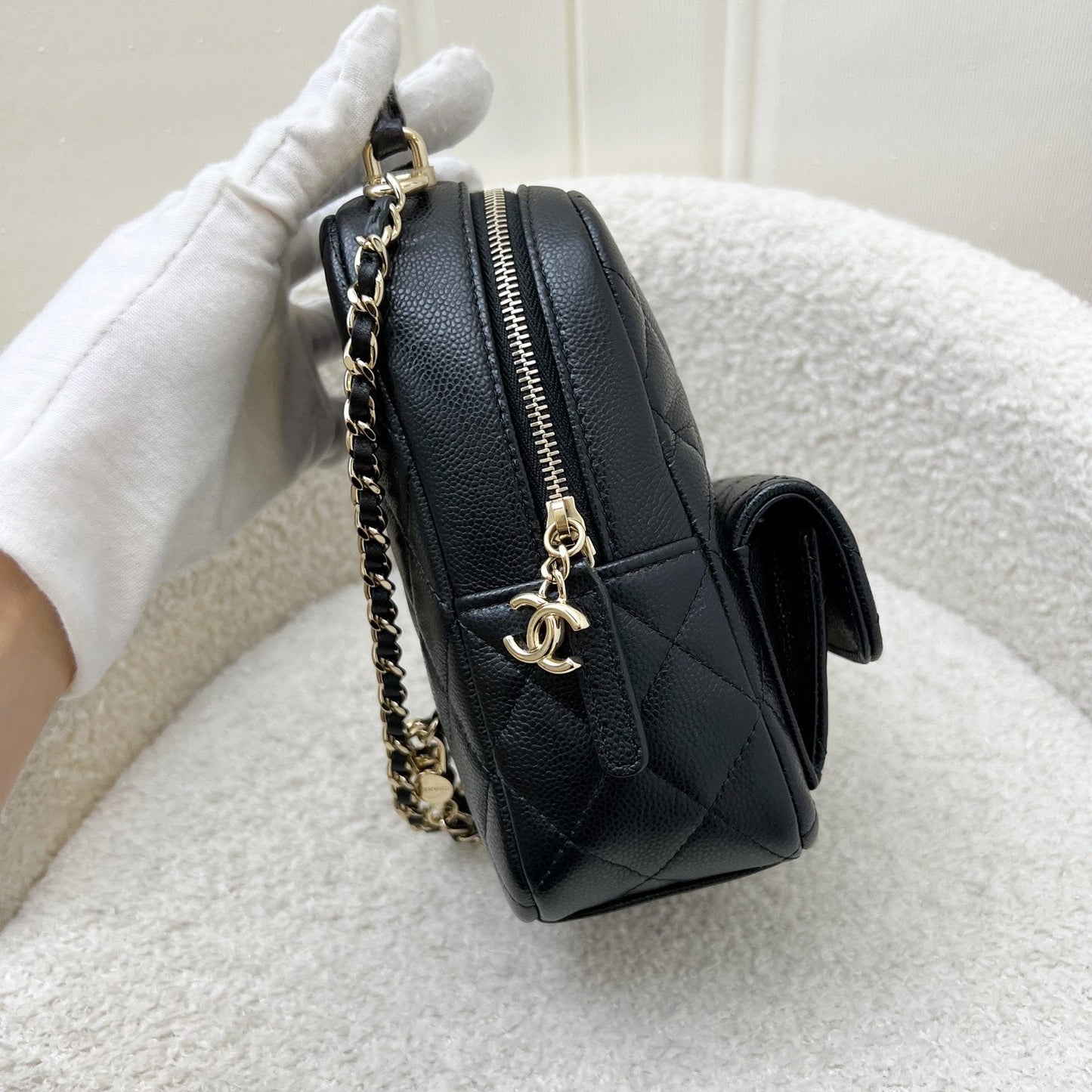 Chanel 24C Mini Backpack in Caviar Backpack - Rovelle Bags