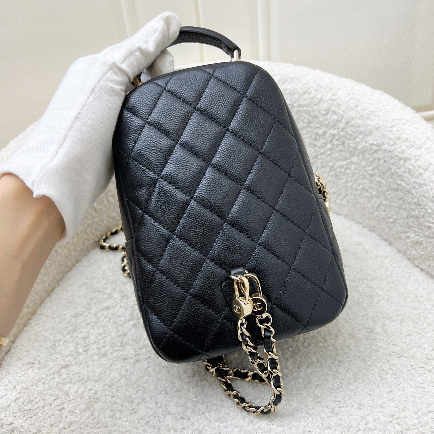 Chanel 24C Mini Backpack in Caviar Backpack - Rovelle Bags