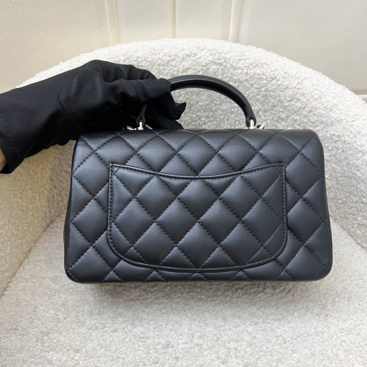 Chanel Classic Top Handle Mini Rectangle Flap Bag - Rovelle Bags