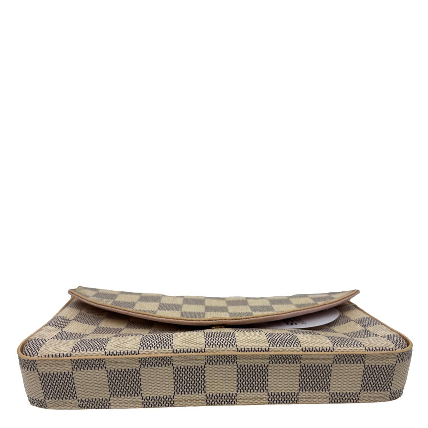 LOUIS VUITTON Felicie Pochette Damier Azur Crossbody Bag Rose Ballerine