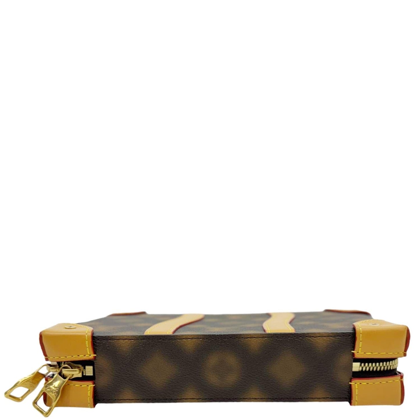 LOUIS VUITTON Virgil Abloh Soft Trunk Monogram Blurry Messenger Bag Brown