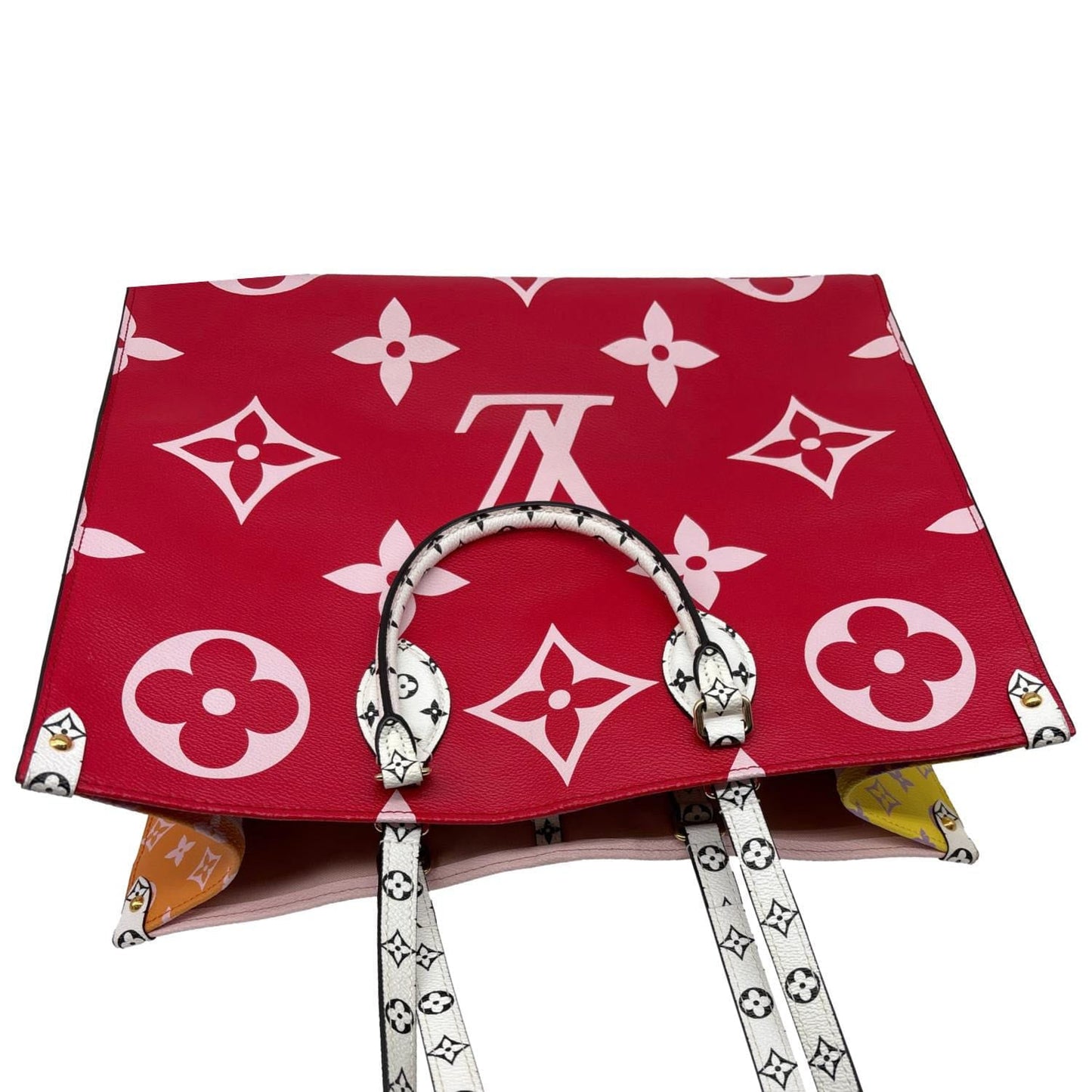 LOUIS VUITTON Onthego GM Giant Monogram Tote Bag Rouge Rose