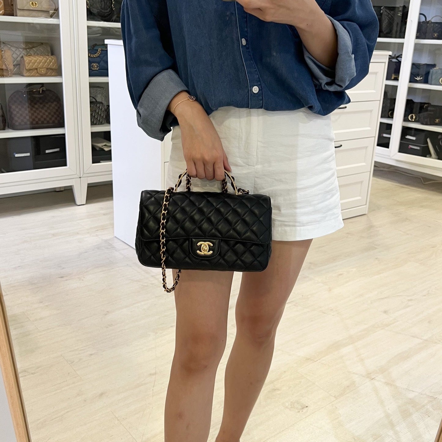 Chanel 23K Small Flap with Top Flap Bag - Rovelle Bags