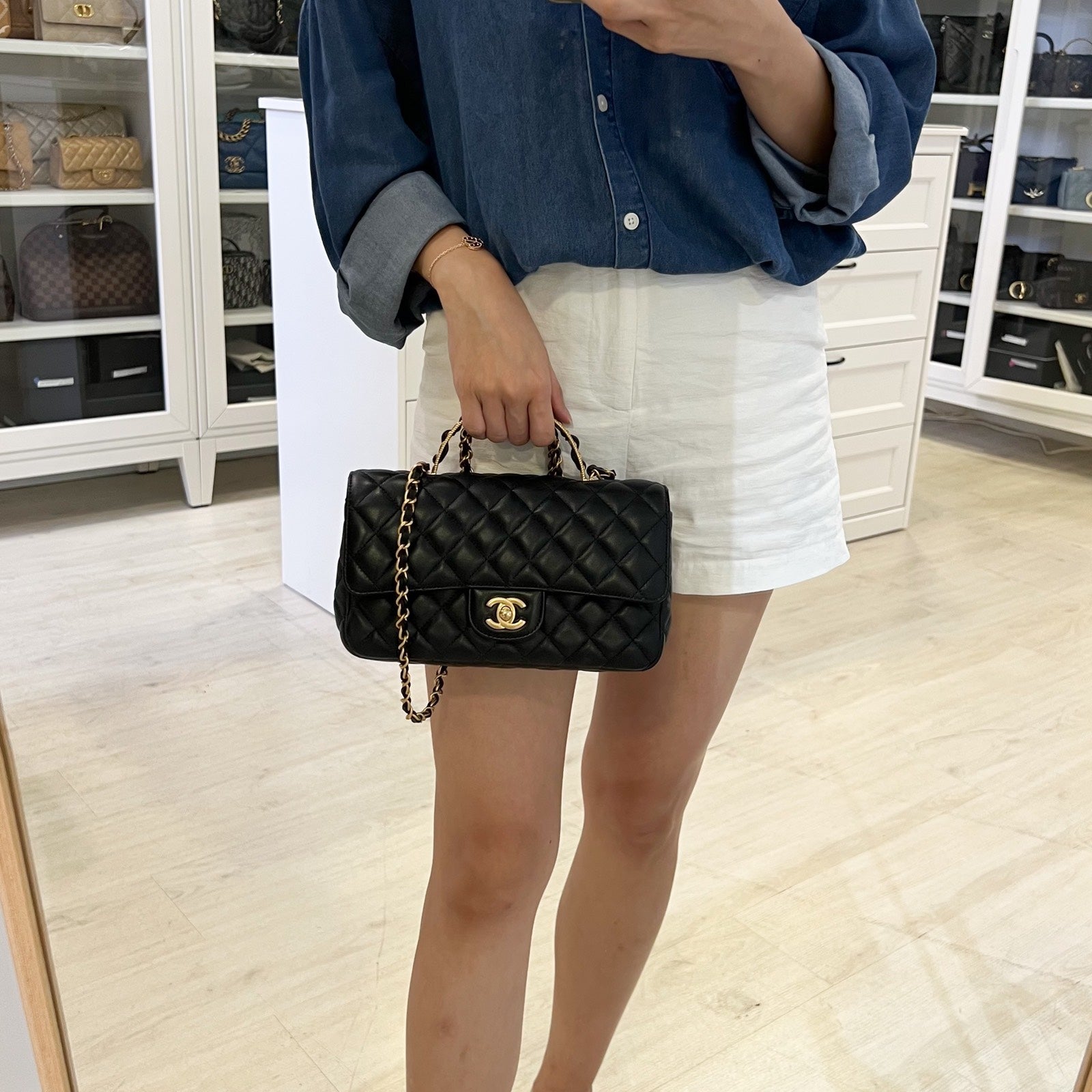 Chanel 23K Small Flap with Top Flap Bag - Rovelle Bags
