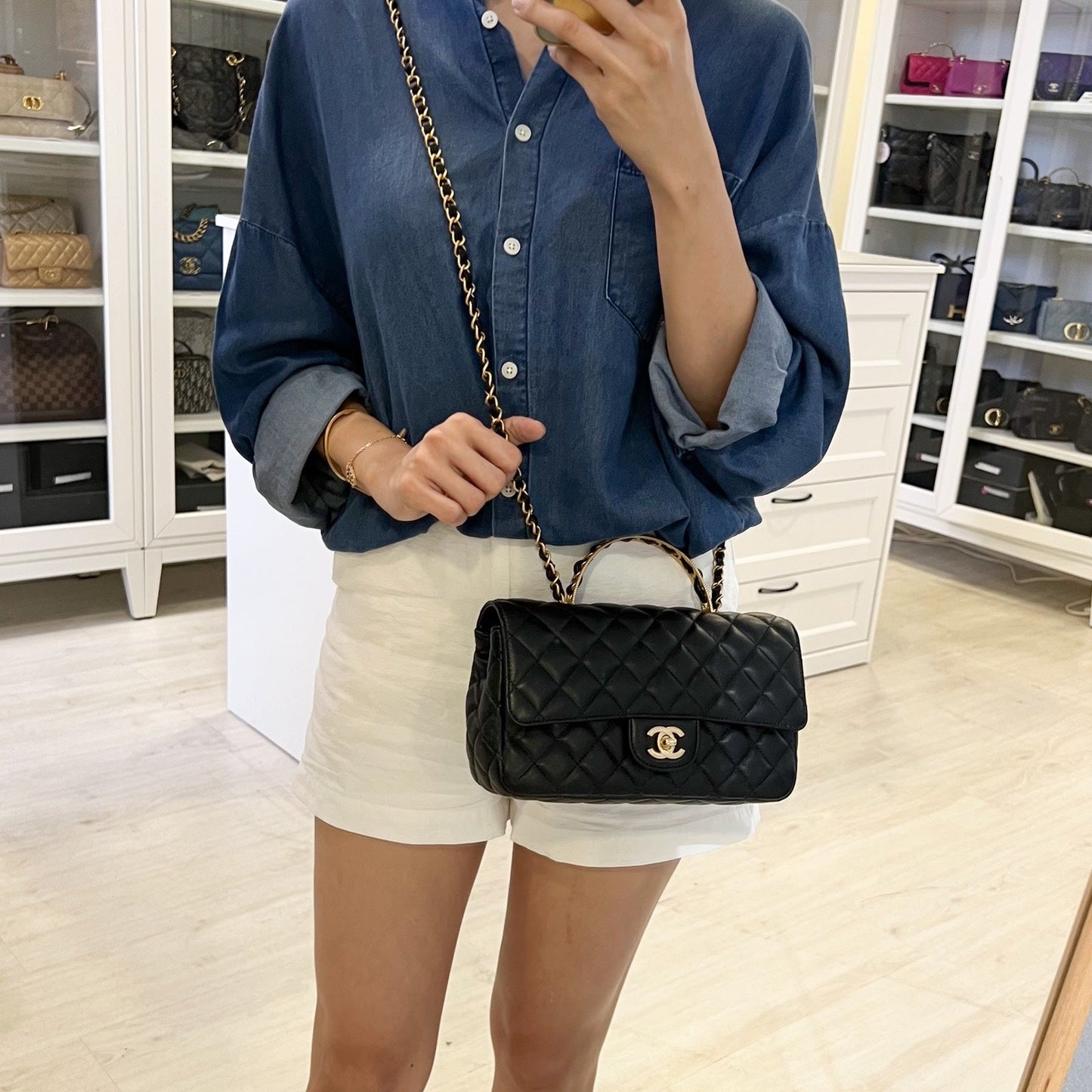 Chanel 23K Small Flap with Top Flap Bag - Rovelle Bags