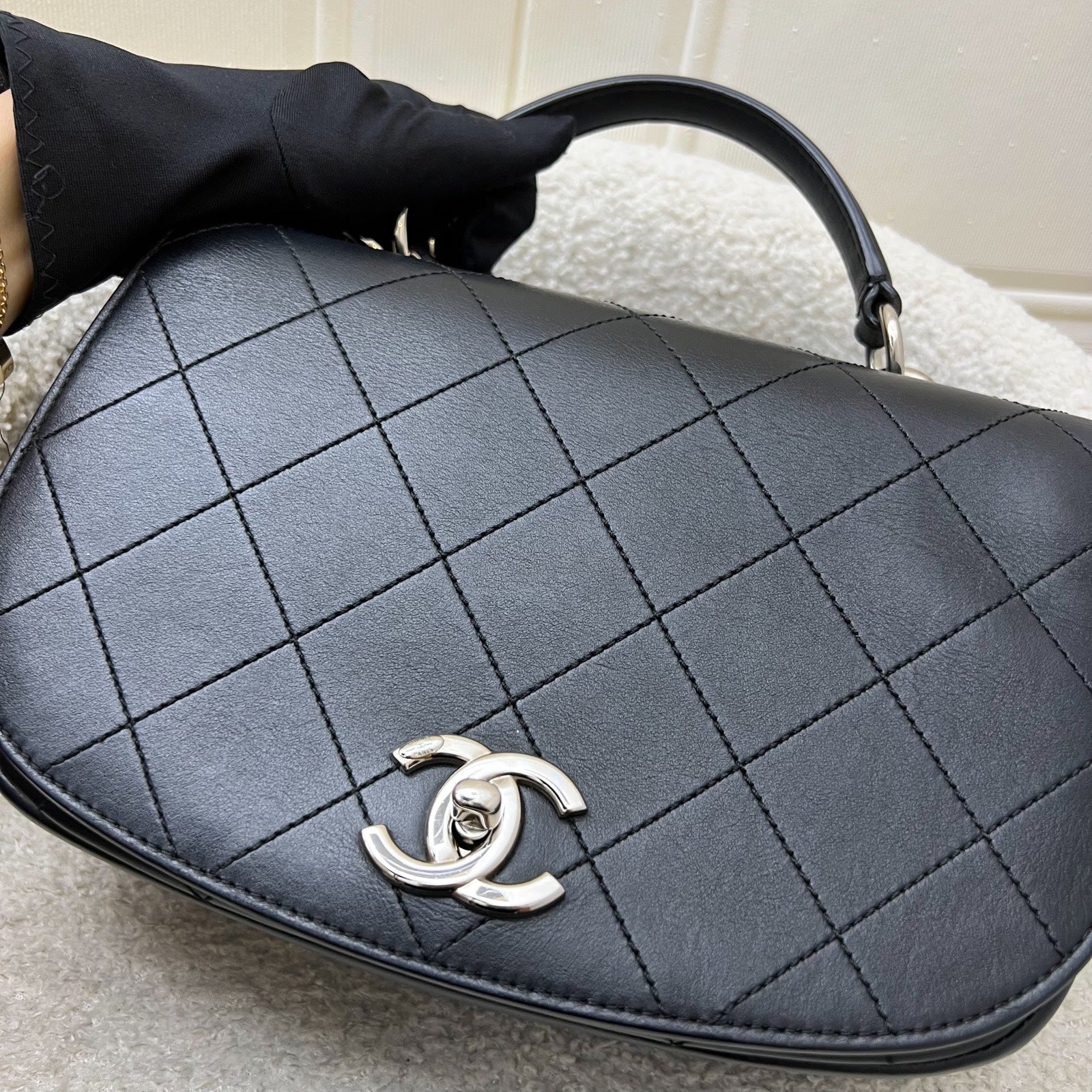 Chanel Seasonal Medium Top Handle Full Flap Bag - Rovelle Bags