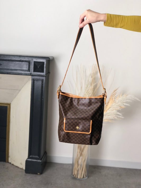 CELINE Macadam Shoulder bag Brown f23gdx