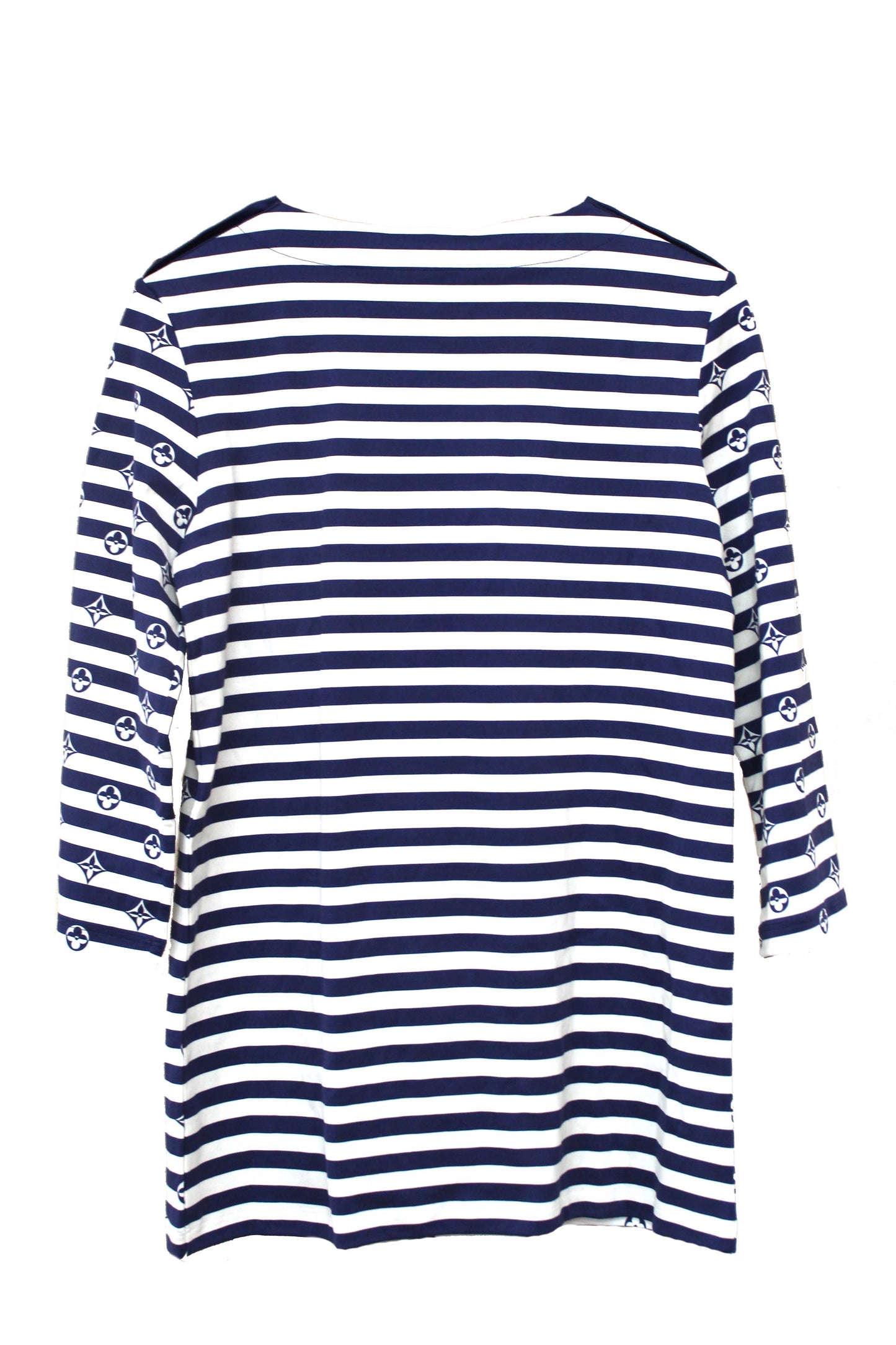 NEW Louis Vuitton Blue and White Striped Long Sleeve T-shirt size L