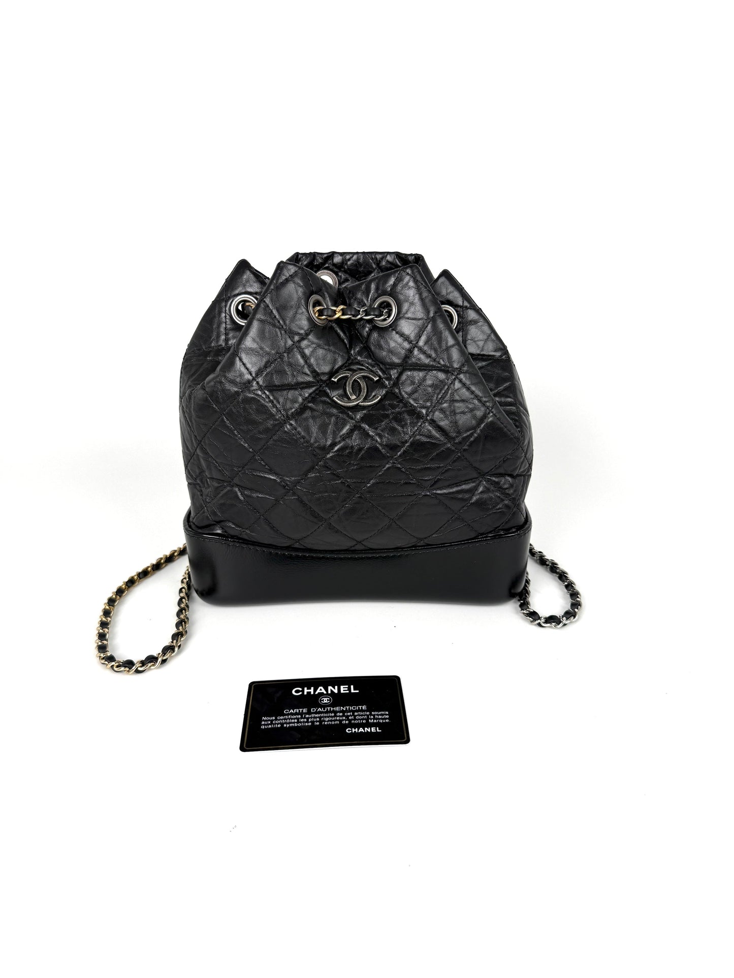 Chanel Gabrielle Small Quilted Aged Calfskin Backpack - Rovelle Bags