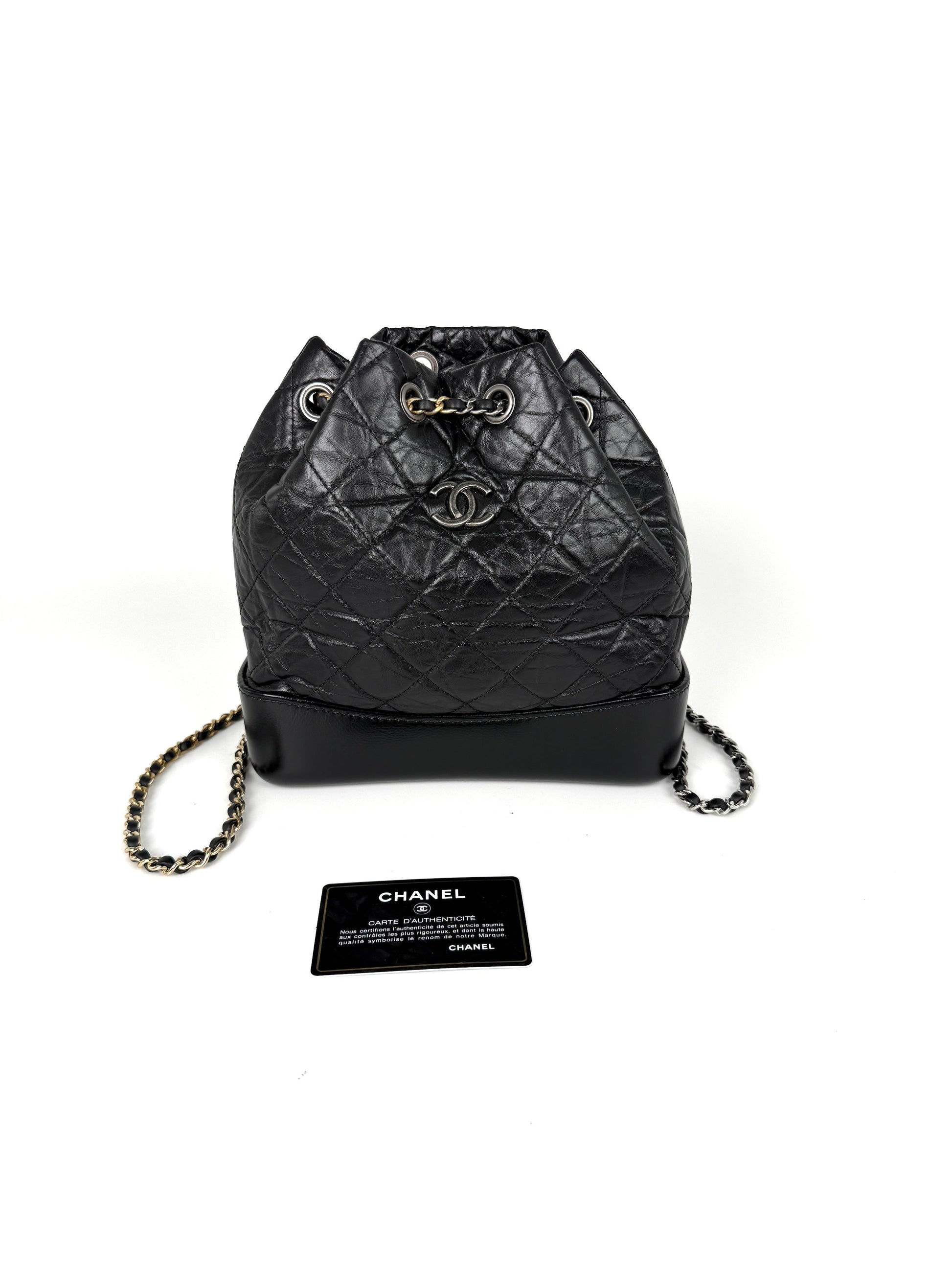 Chanel Gabrielle Small Quilted Aged Calfskin Backpack - Rovelle Bags