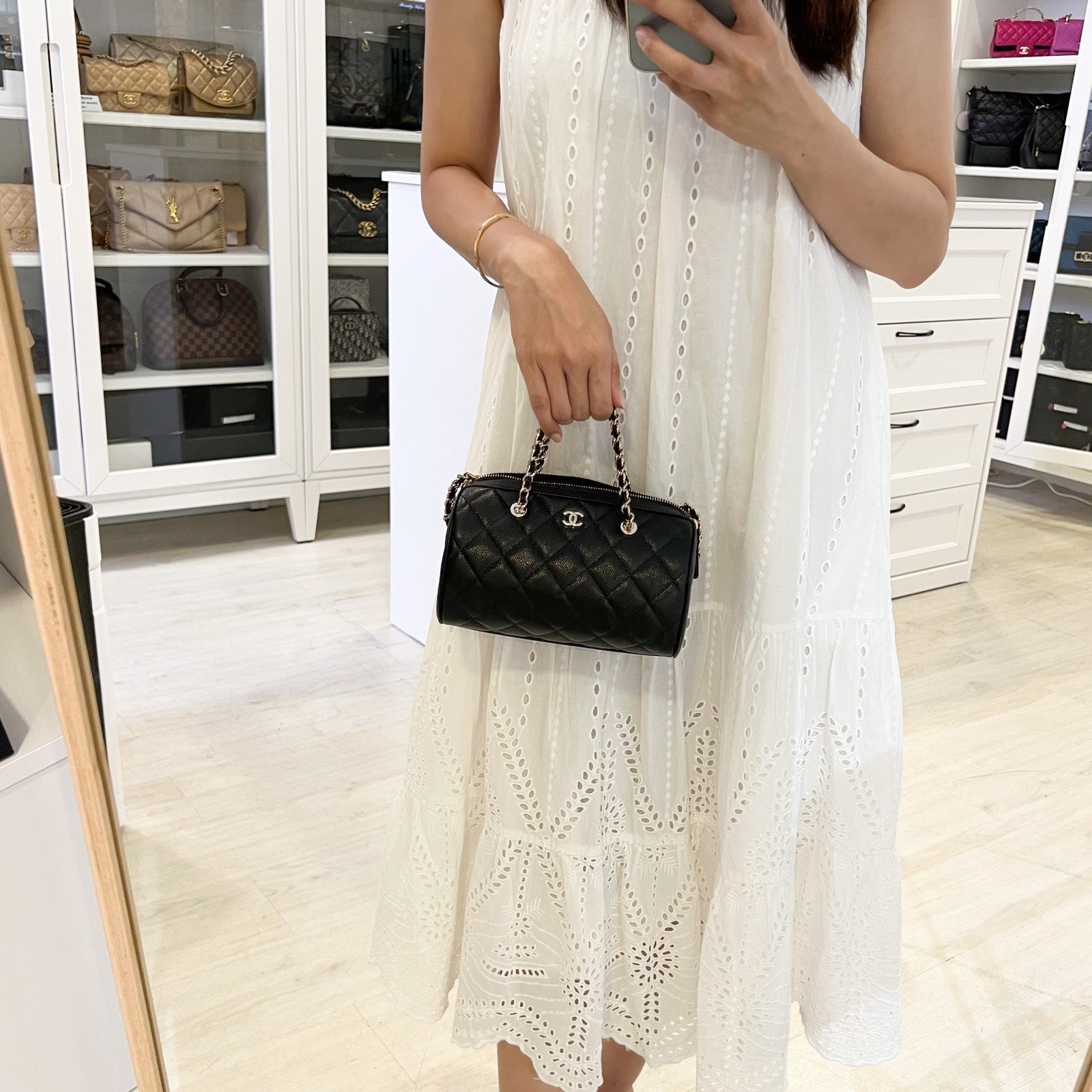 Chanel 25P Bowling Handbag - Rovelle Bags