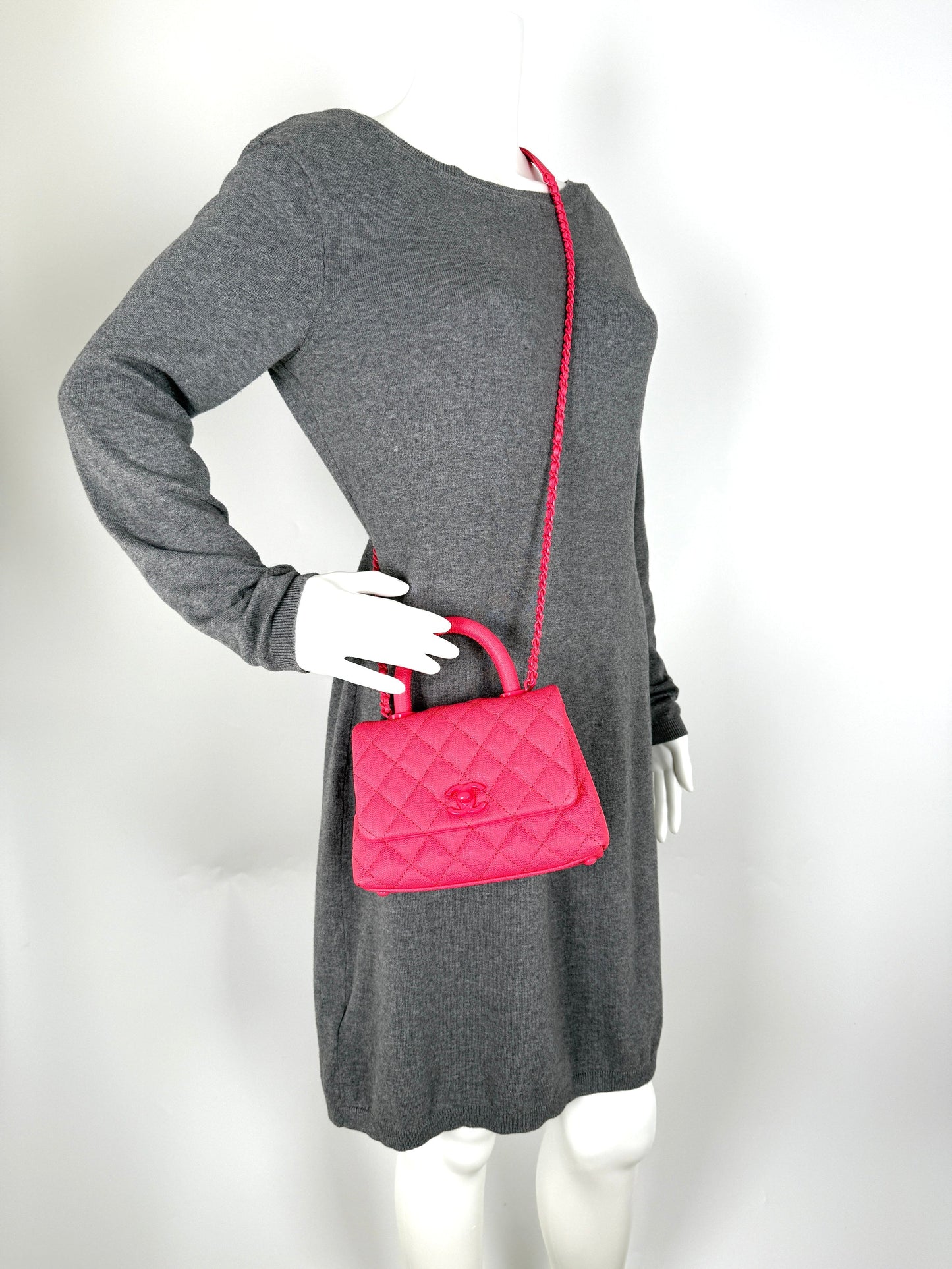 Chanel Coco Handle Incognito Monochrome Extra Crossbody Bag - Rovelle Bags