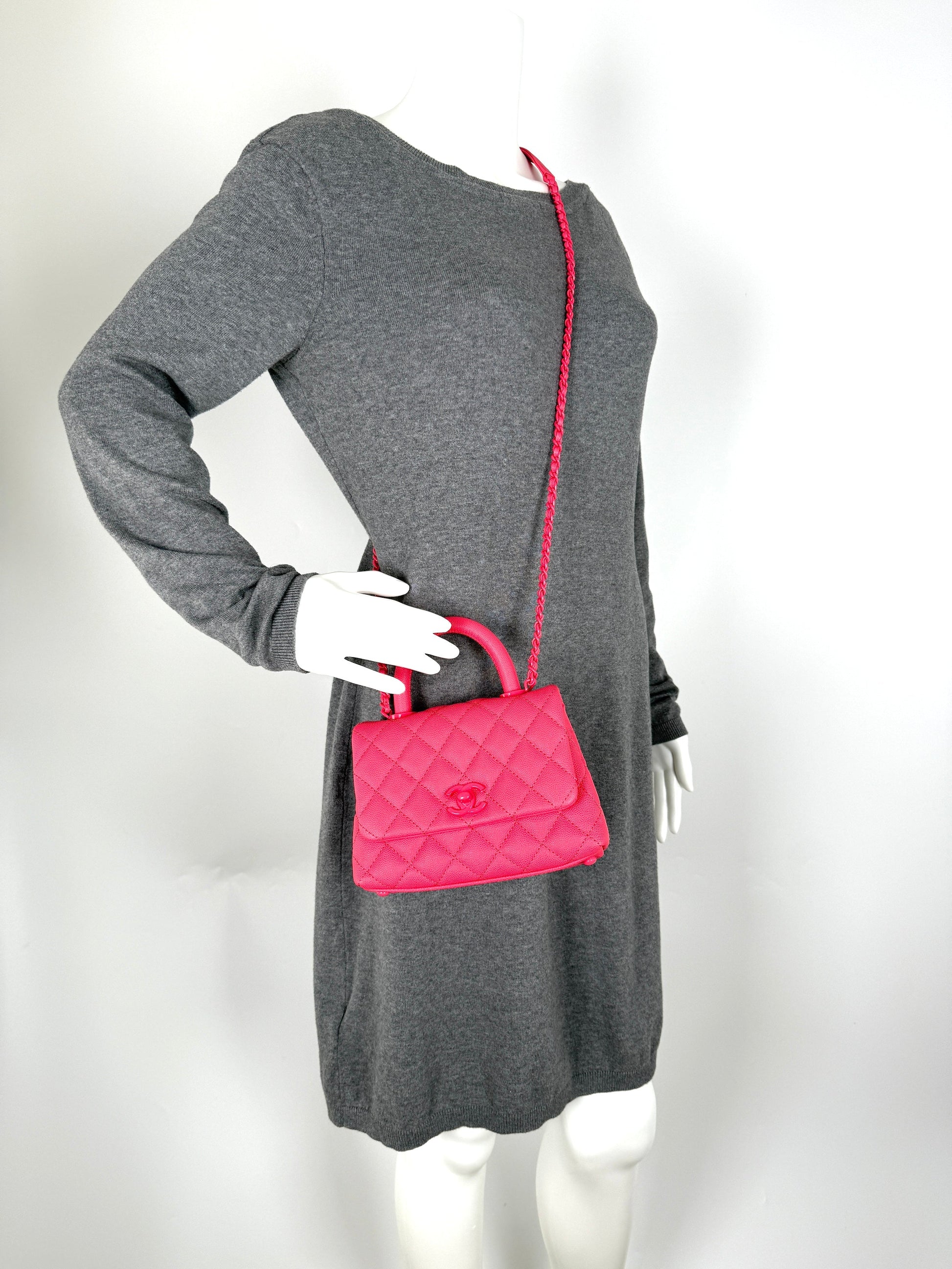 Chanel Coco Handle Incognito Monochrome Extra Crossbody Bag - Rovelle Bags