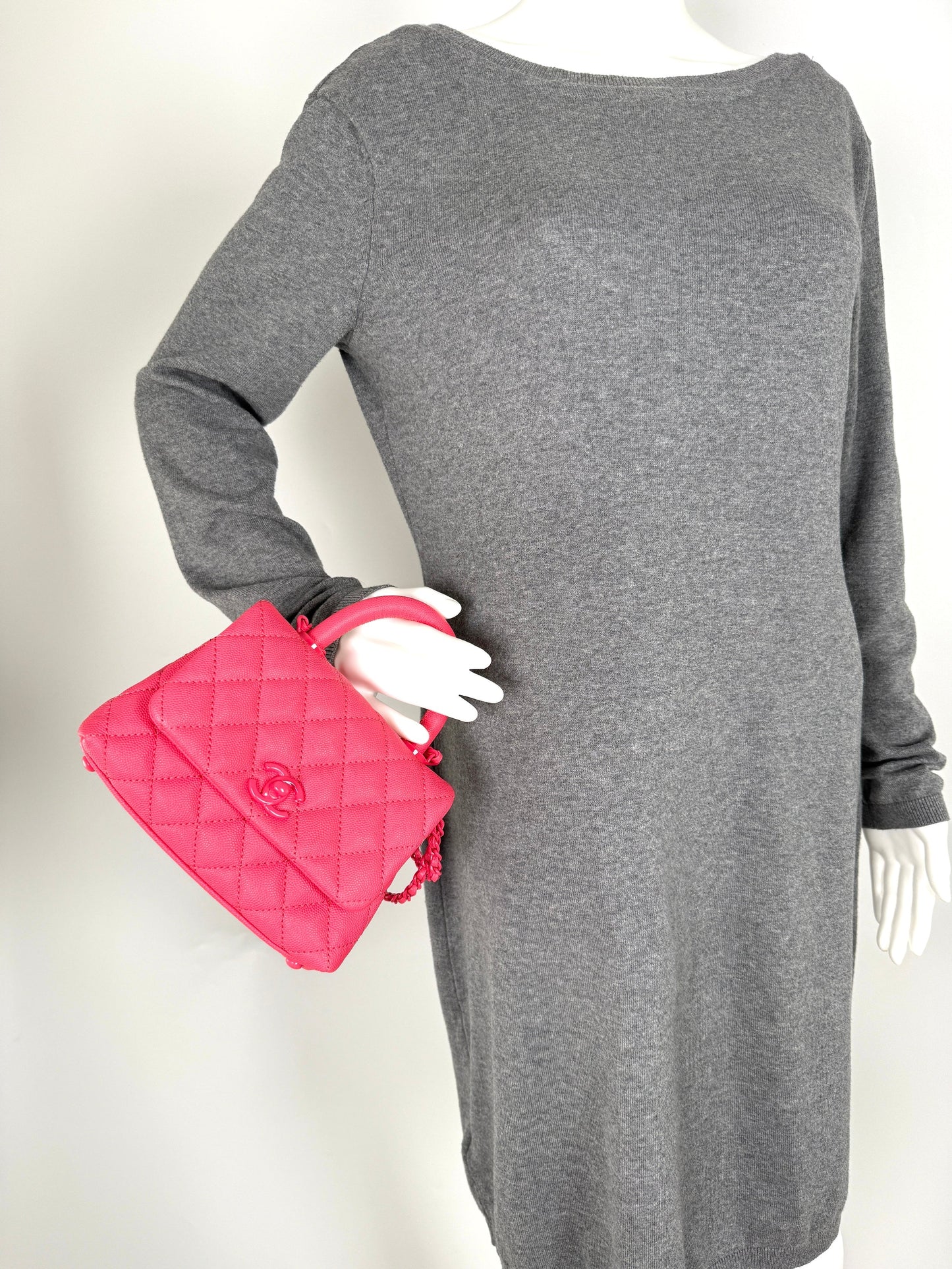 Chanel Coco Handle Incognito Monochrome Extra Crossbody Bag - Rovelle Bags