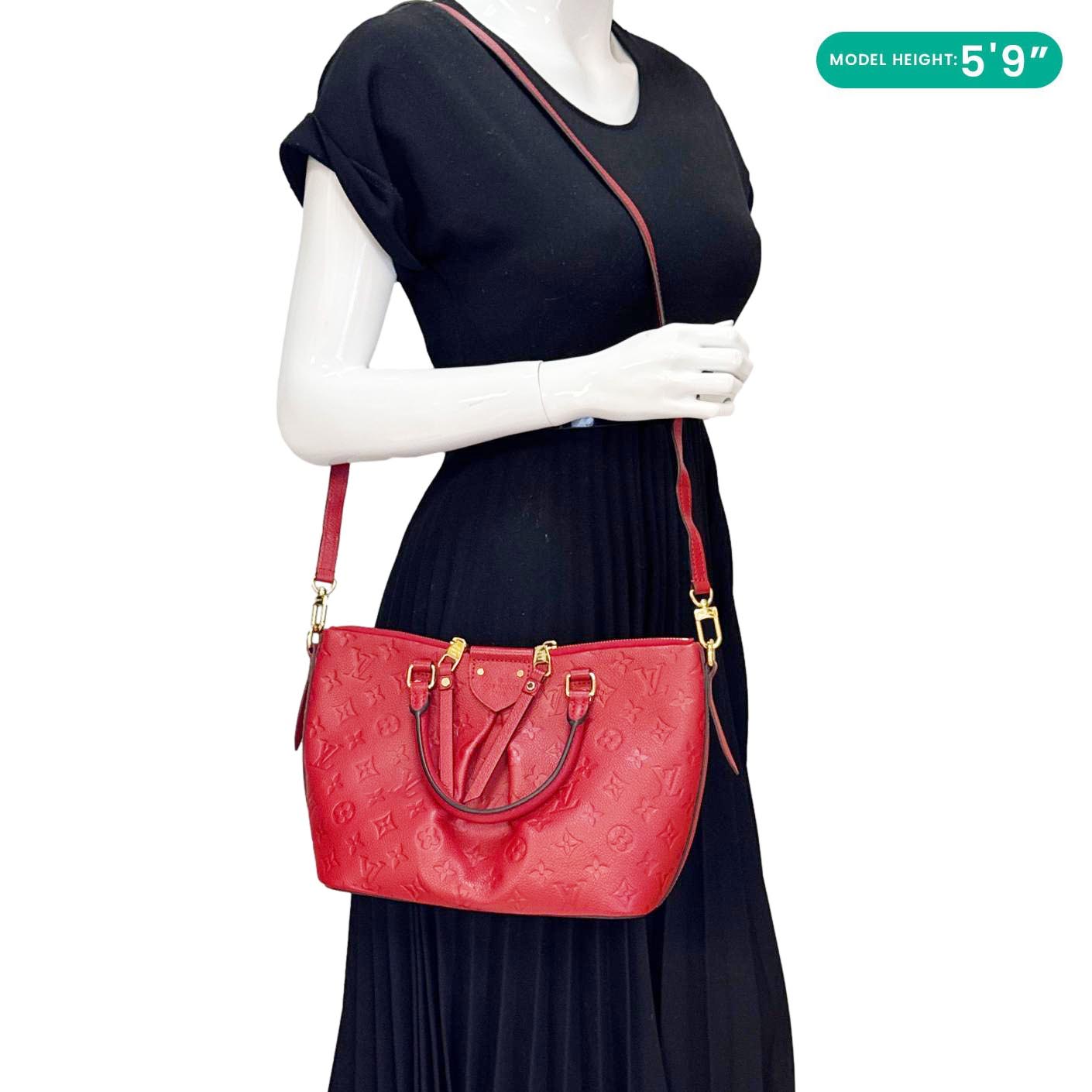 LOUIS VUITTON Mazarine Monogram Empreinte Shoulder Bag Red