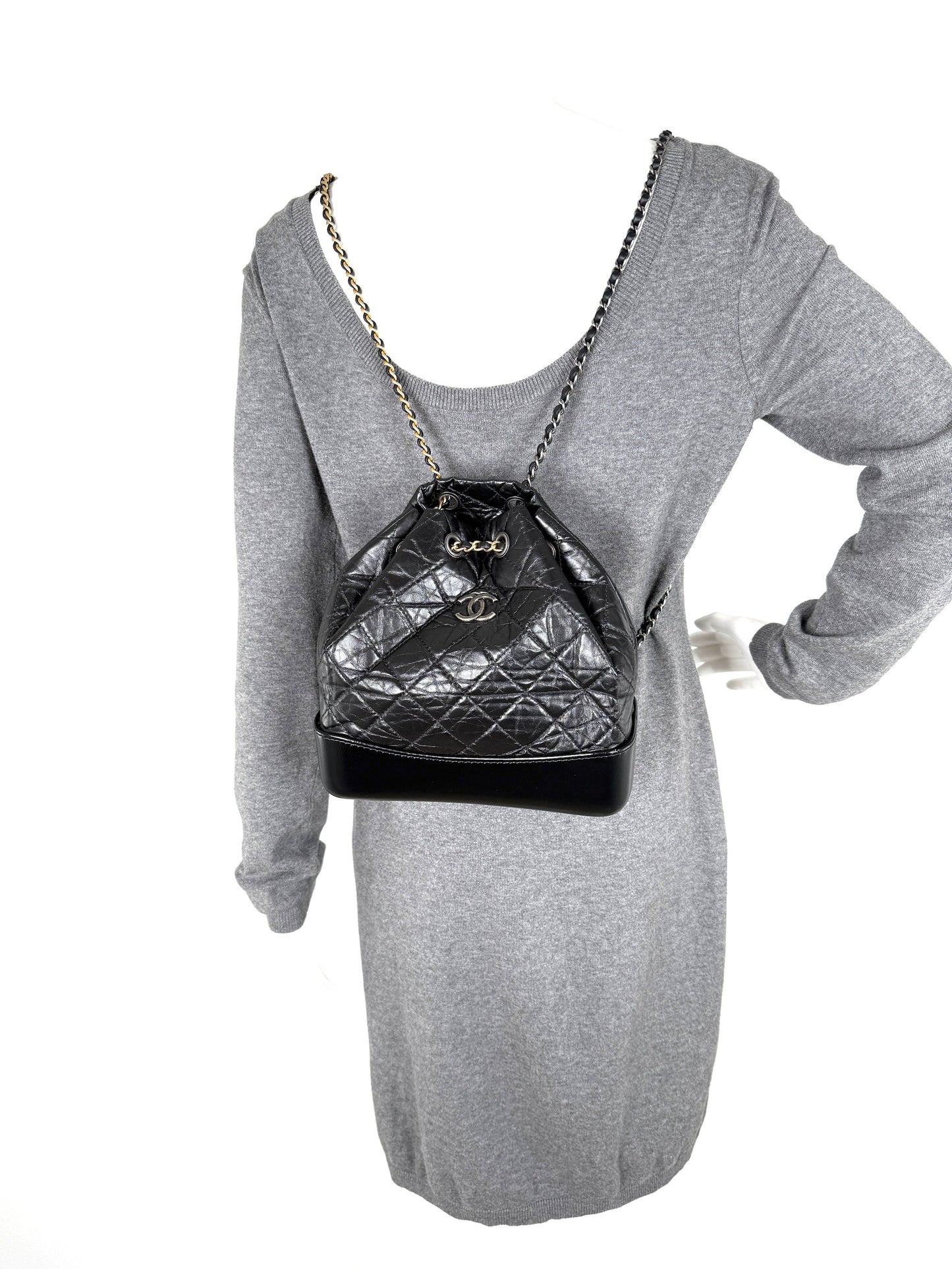 Chanel Gabrielle Small Quilted Aged Calfskin Backpack - Rovelle Bags
