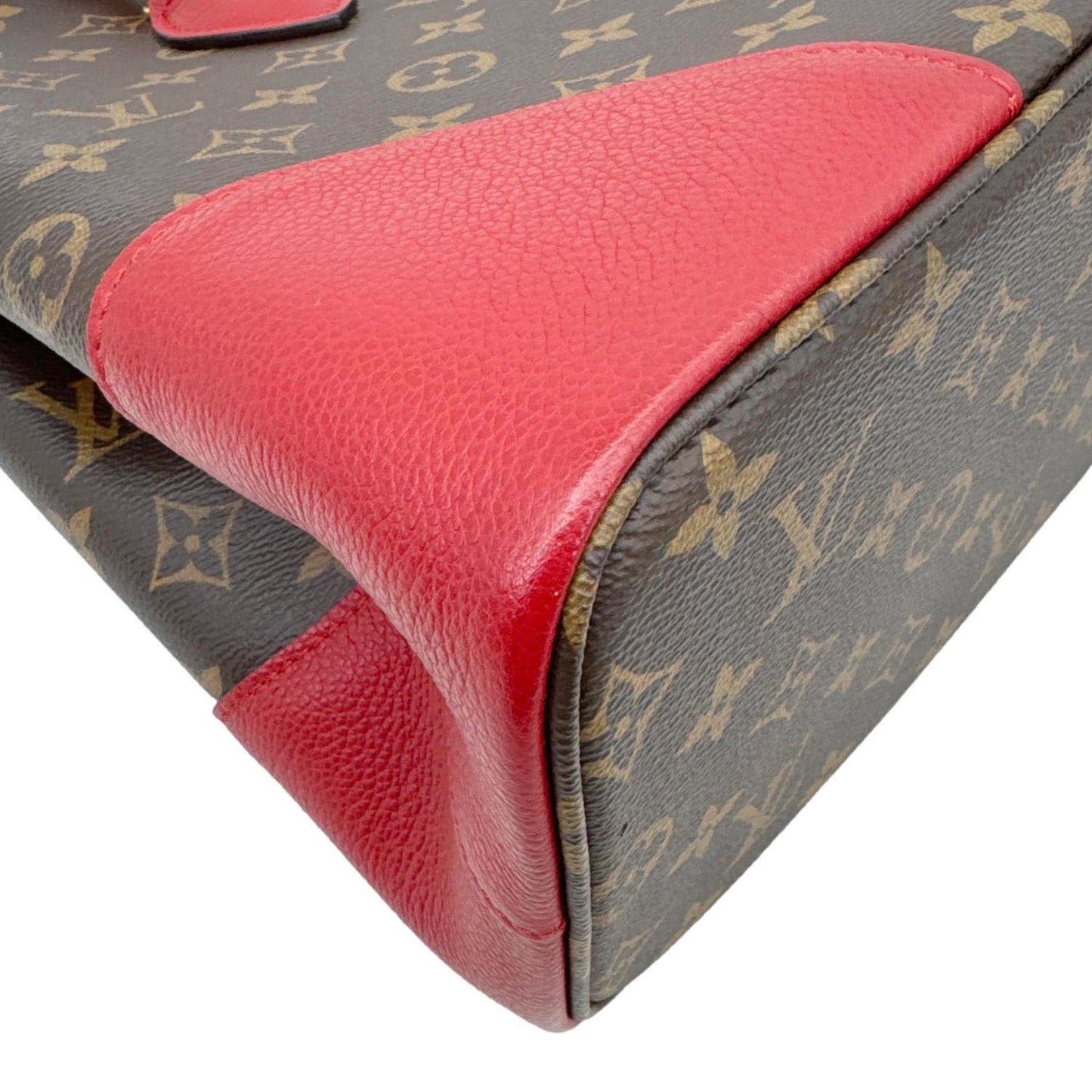 LOUIS VUITTON Flandrin Monogram Canvas Tote Shoulder Bag Cherry