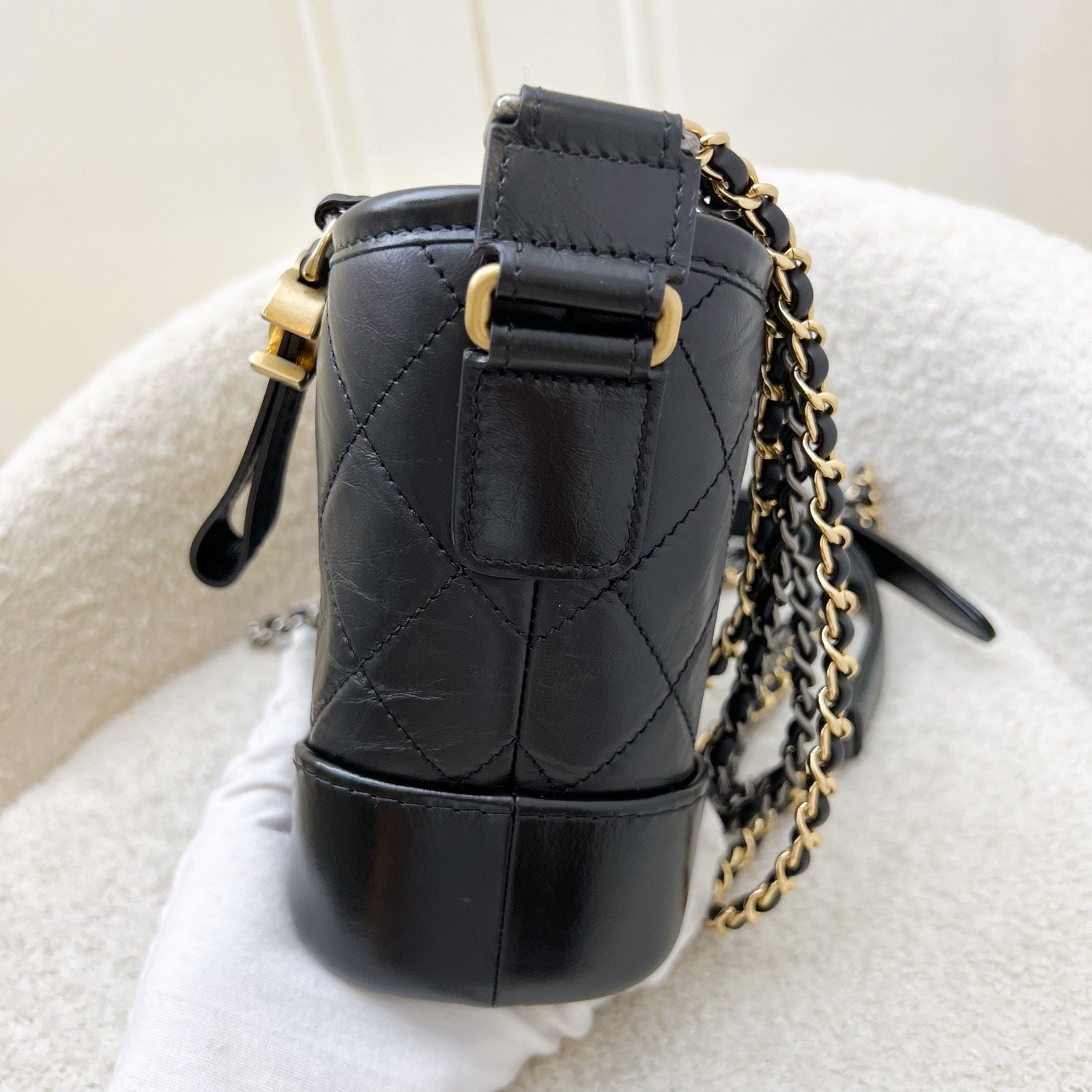 Chanel Small Gabrielle Hobo in Black Shoulder Bag - Rovelle Bags