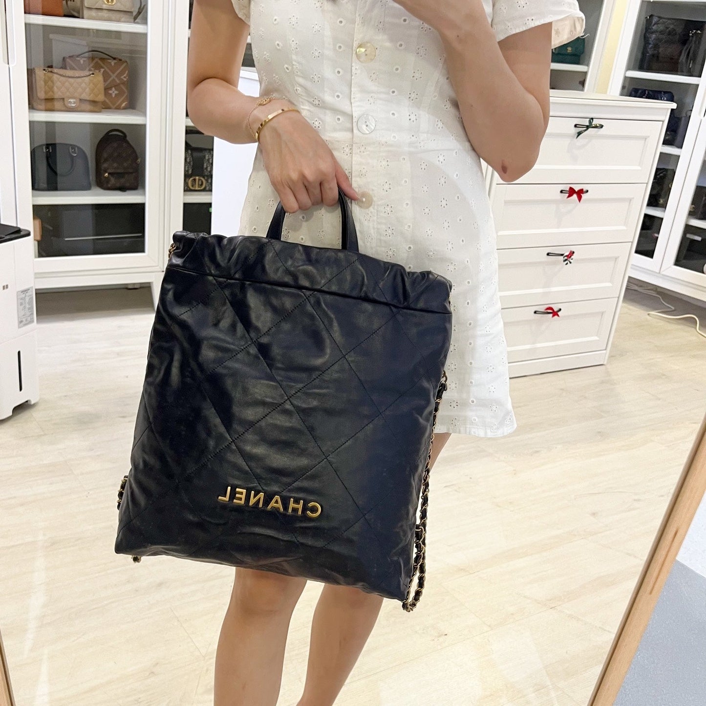Chanel 22 Large Backpack in 22S Backpack - Rovelle Bags