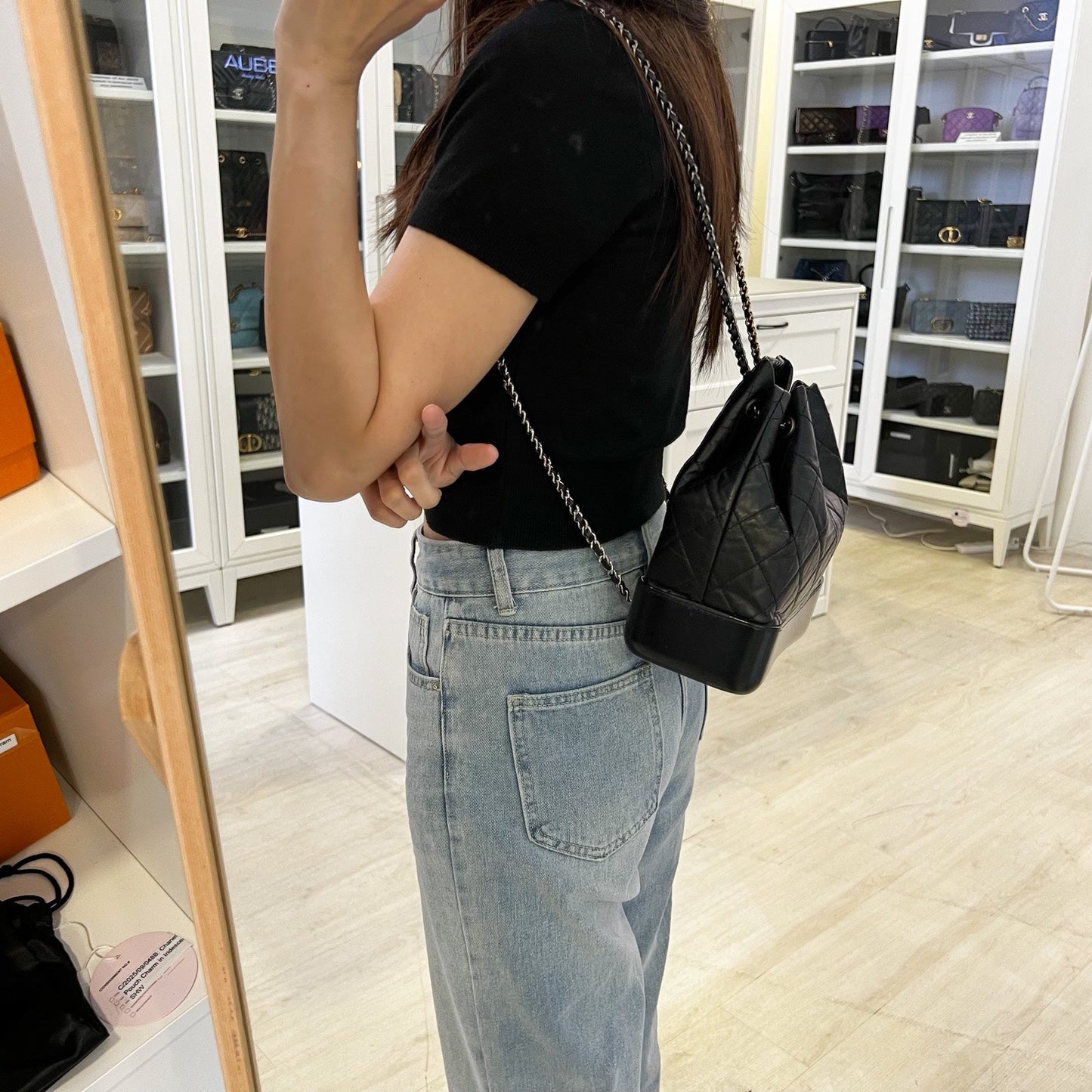 Chanel Small Gabrielle Backpack in Black Backpack - Rovelle Bags