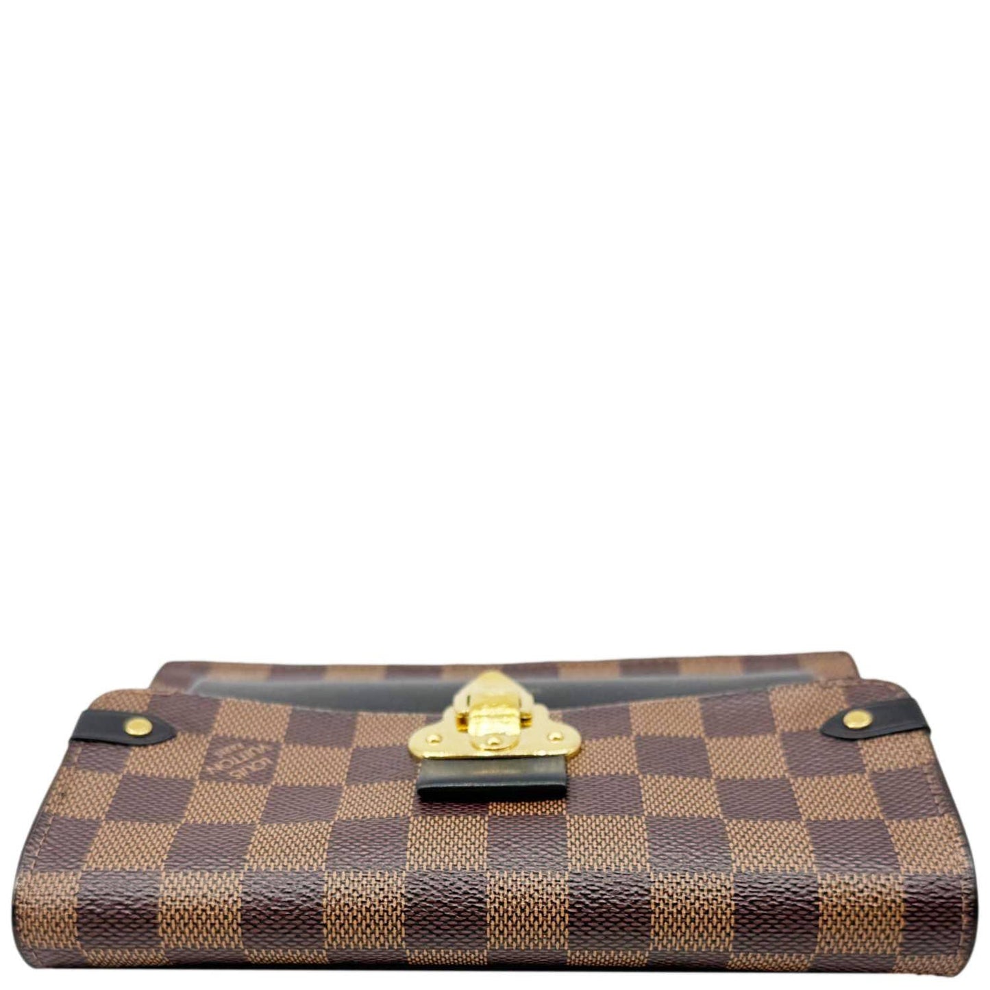 LOUIS VUITTON Vavin PM Damier Ebene Chain Crossbody Bag Black