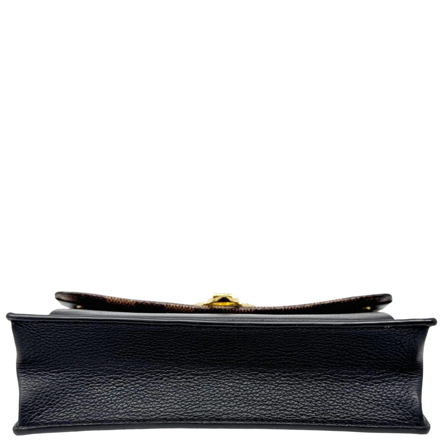 LOUIS VUITTON Vavin PM Damier Ebene Chain Crossbody Bag Black