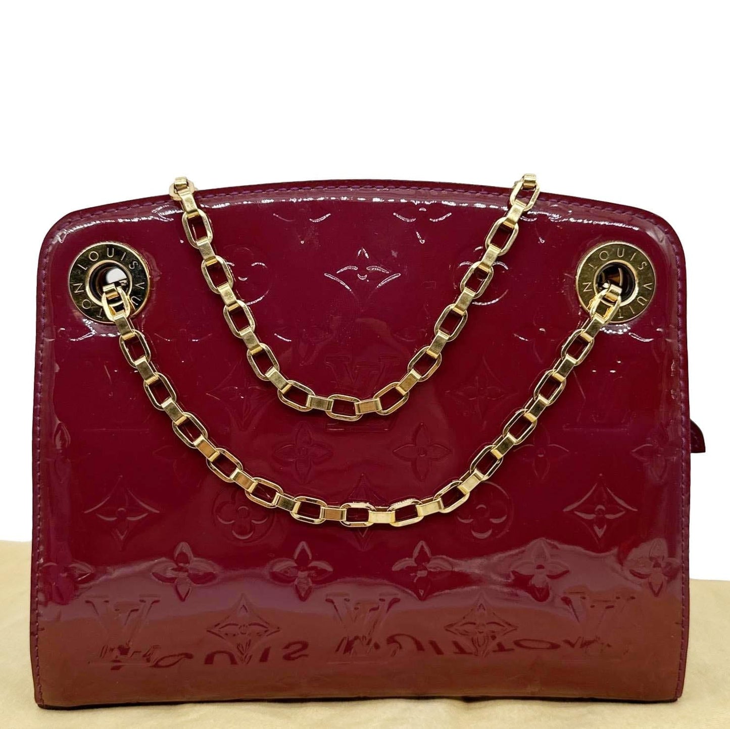LOUIS VUITTON Virginia Monogram Vernis Shoulder Bag Amethyste