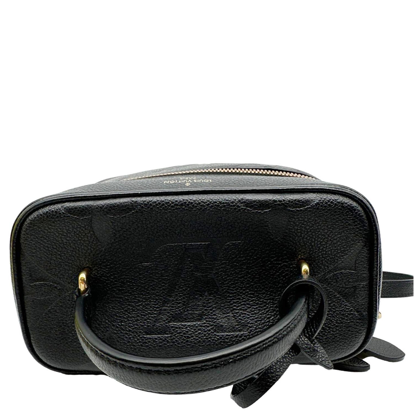 LOUIS VUITTON Vanity Monogram Empreinte Leather Shoulder Bag Black